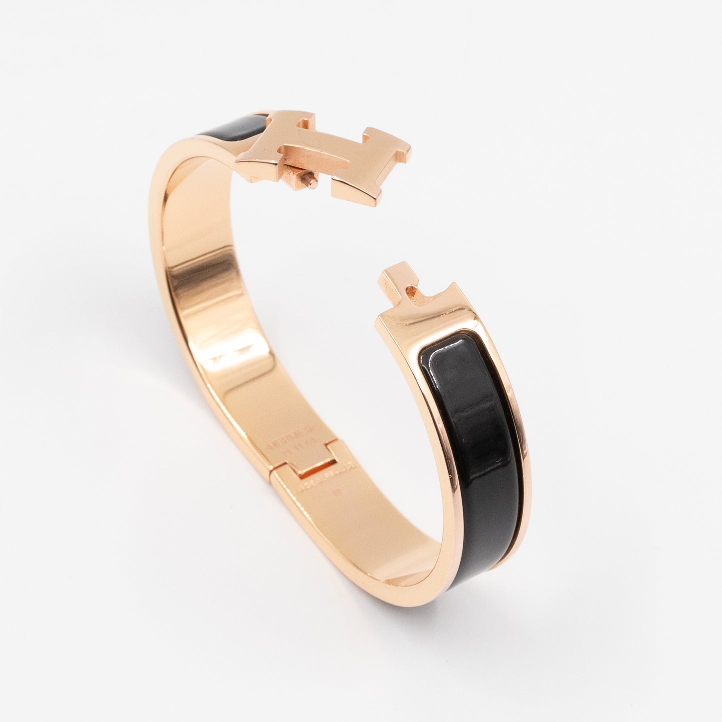 Clic H Bracelet PM Black Rose Gold