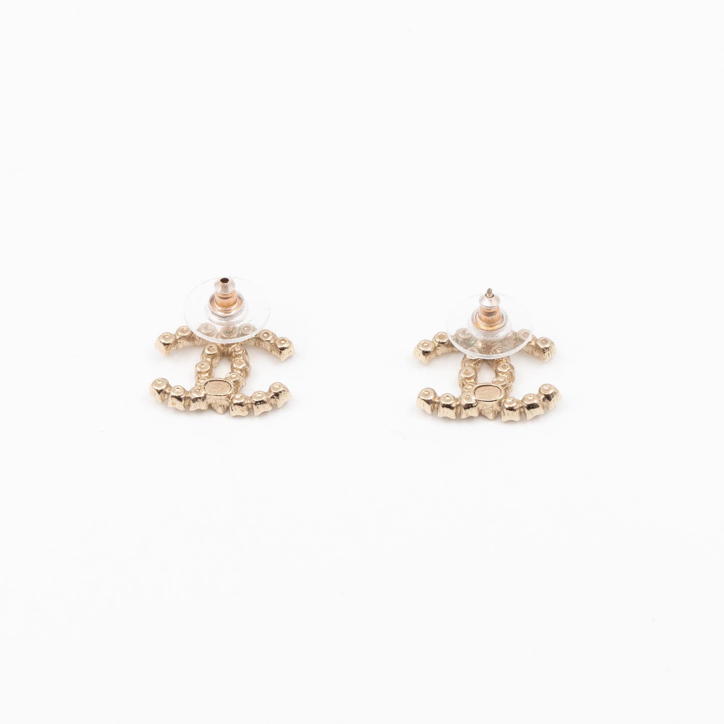 CC Crystal Earrings Light Gold