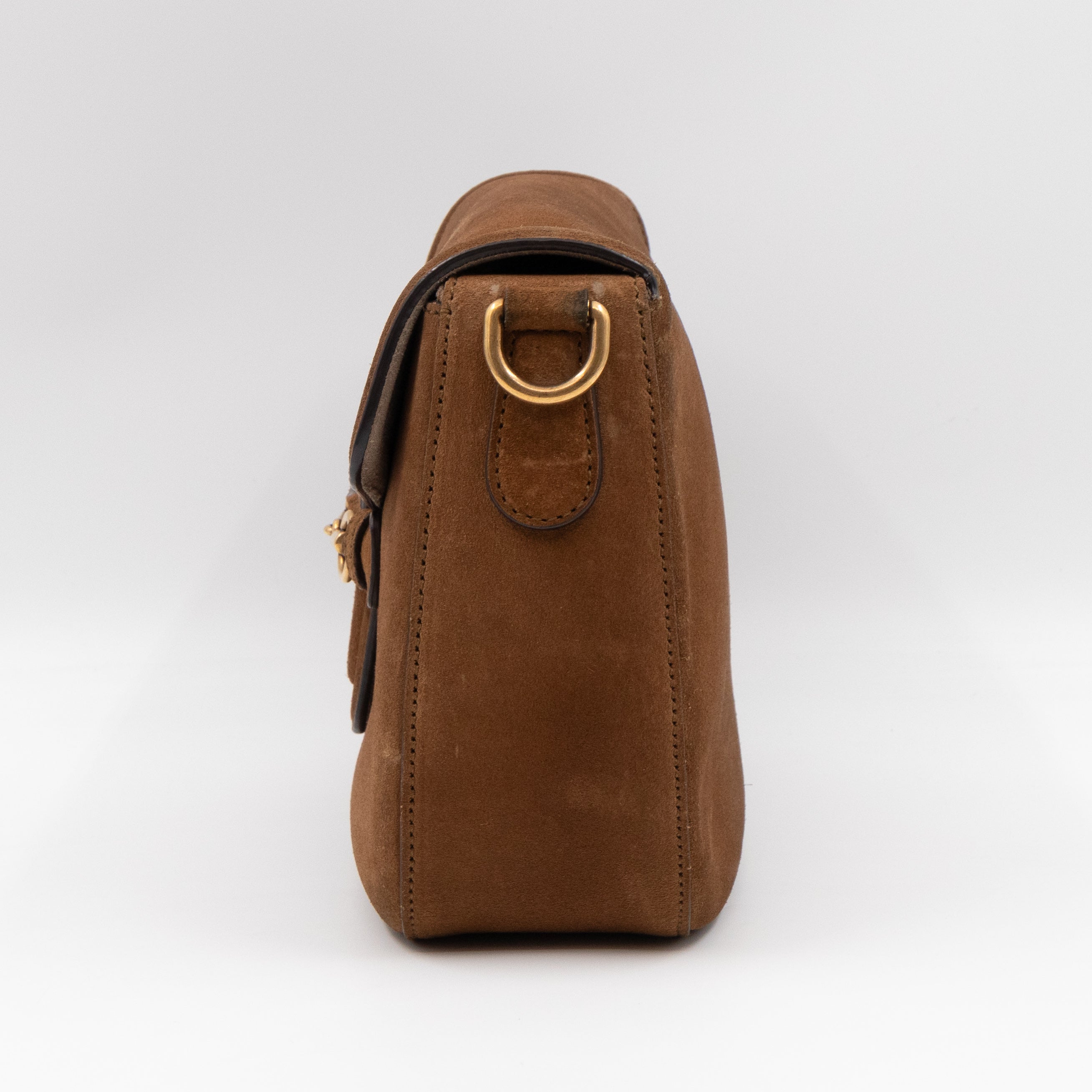 Lady Web Medium Brown Suede