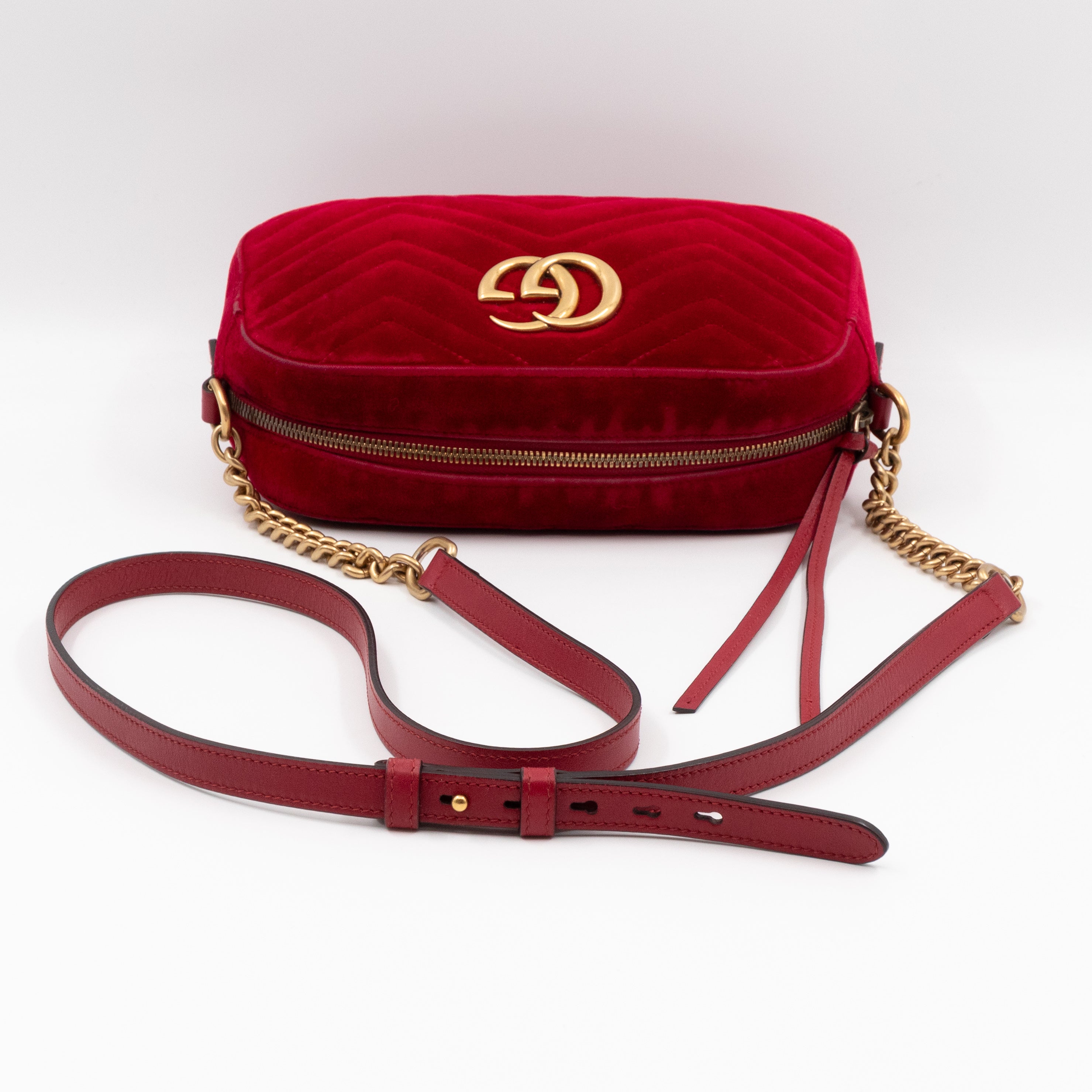 GG Marmont Mini Red Velvet