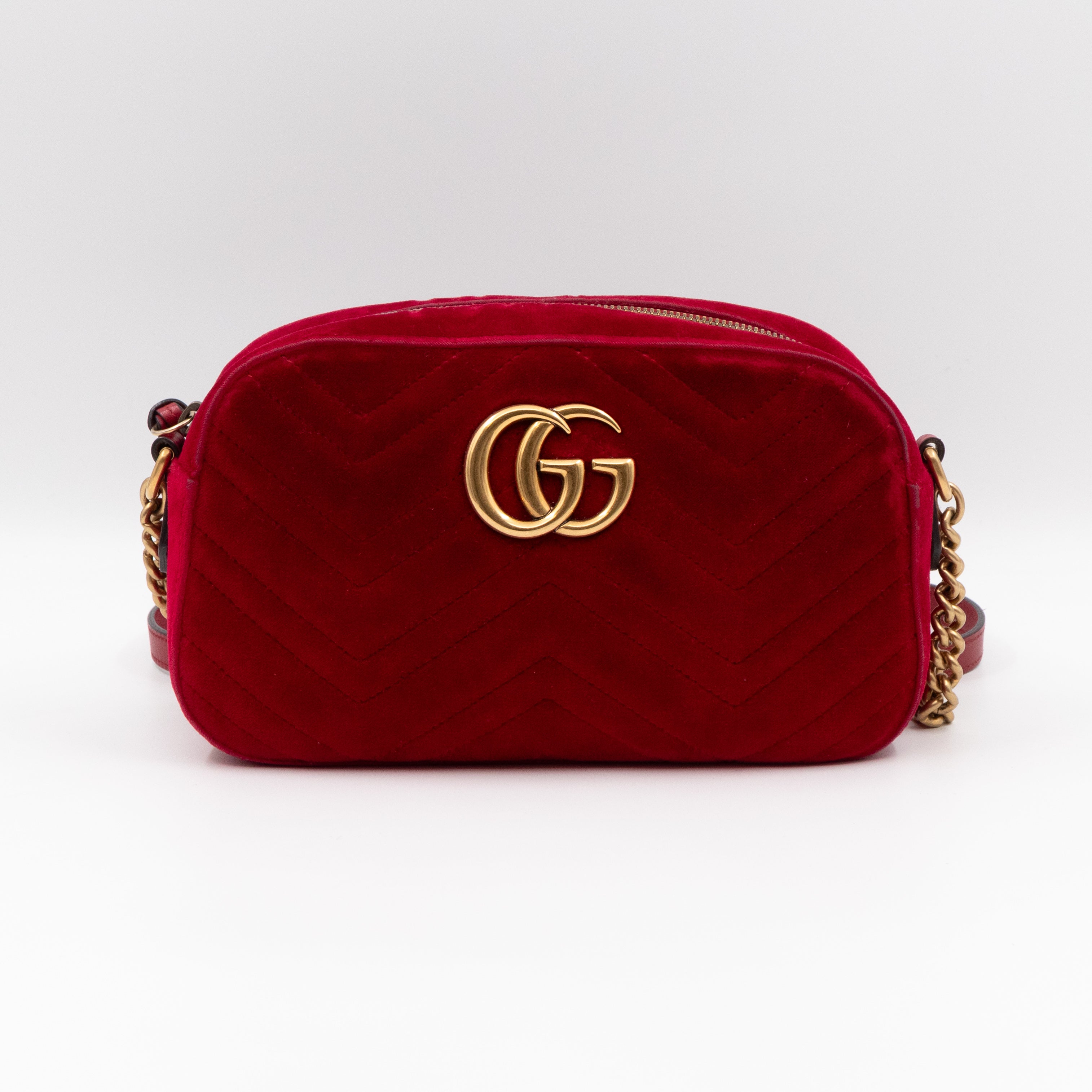 GG Marmont Mini Red Velvet