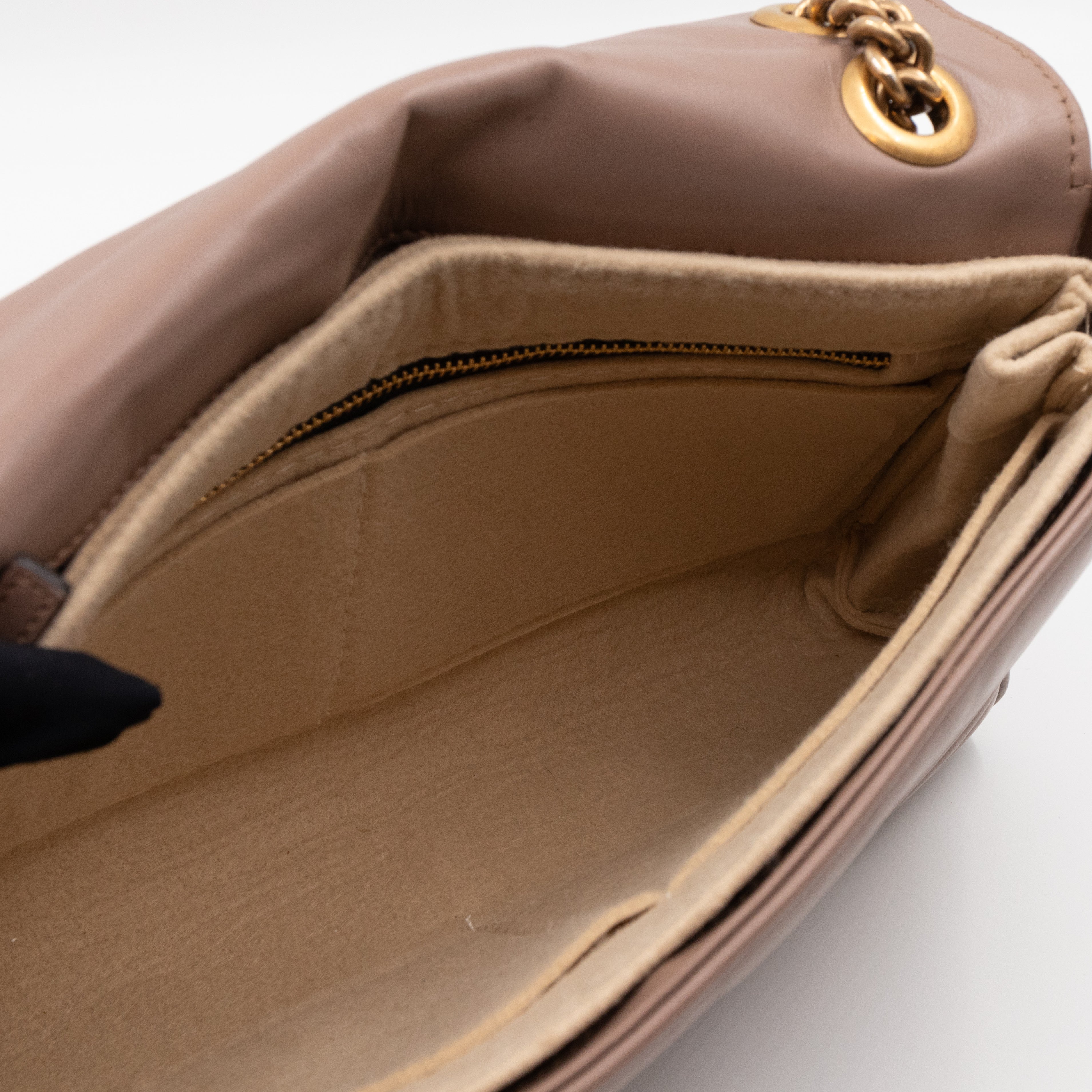 GG Marmont Medium Shoulder Bag Dusty Pink Leather