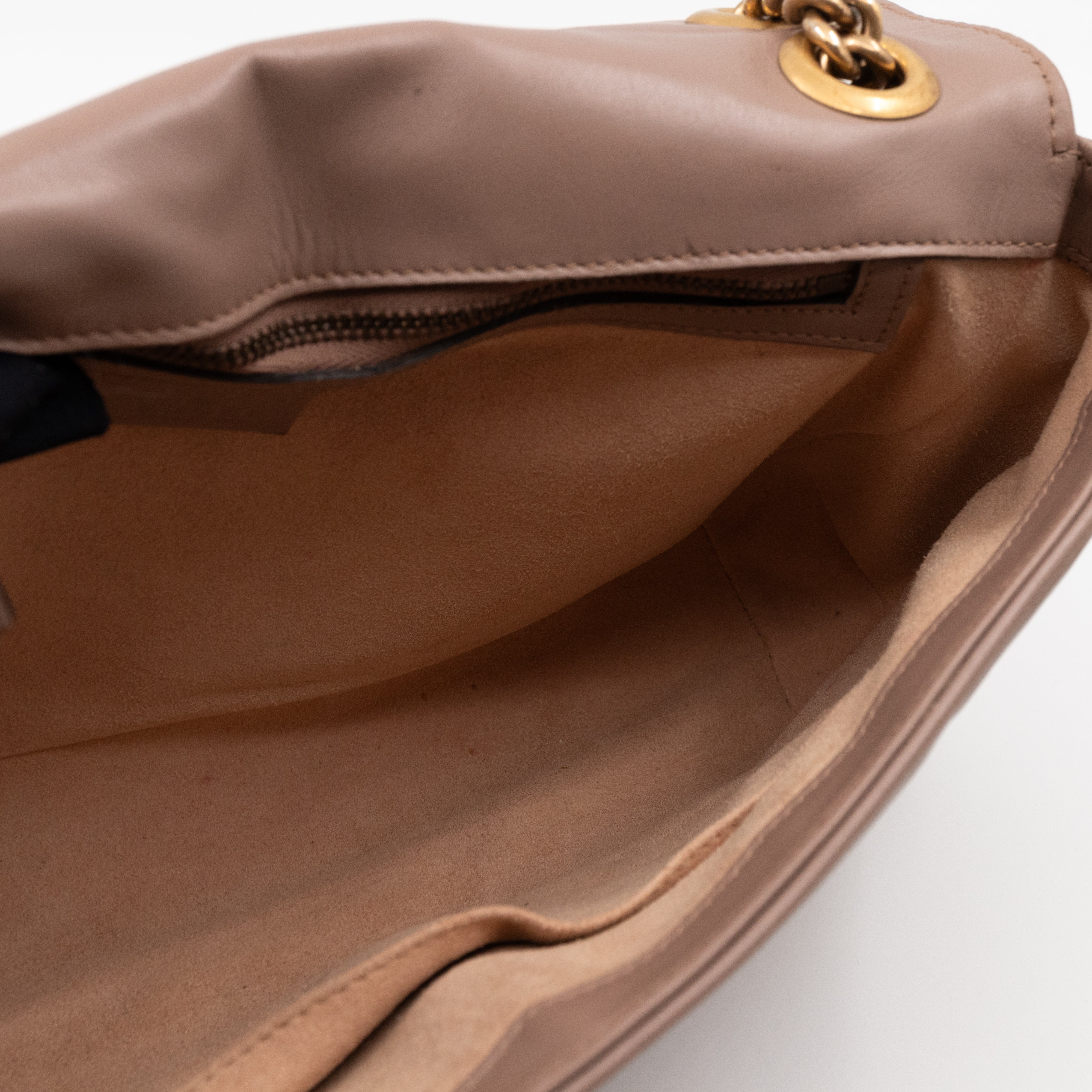 GG Marmont Medium Shoulder Bag Dusty Pink Leather