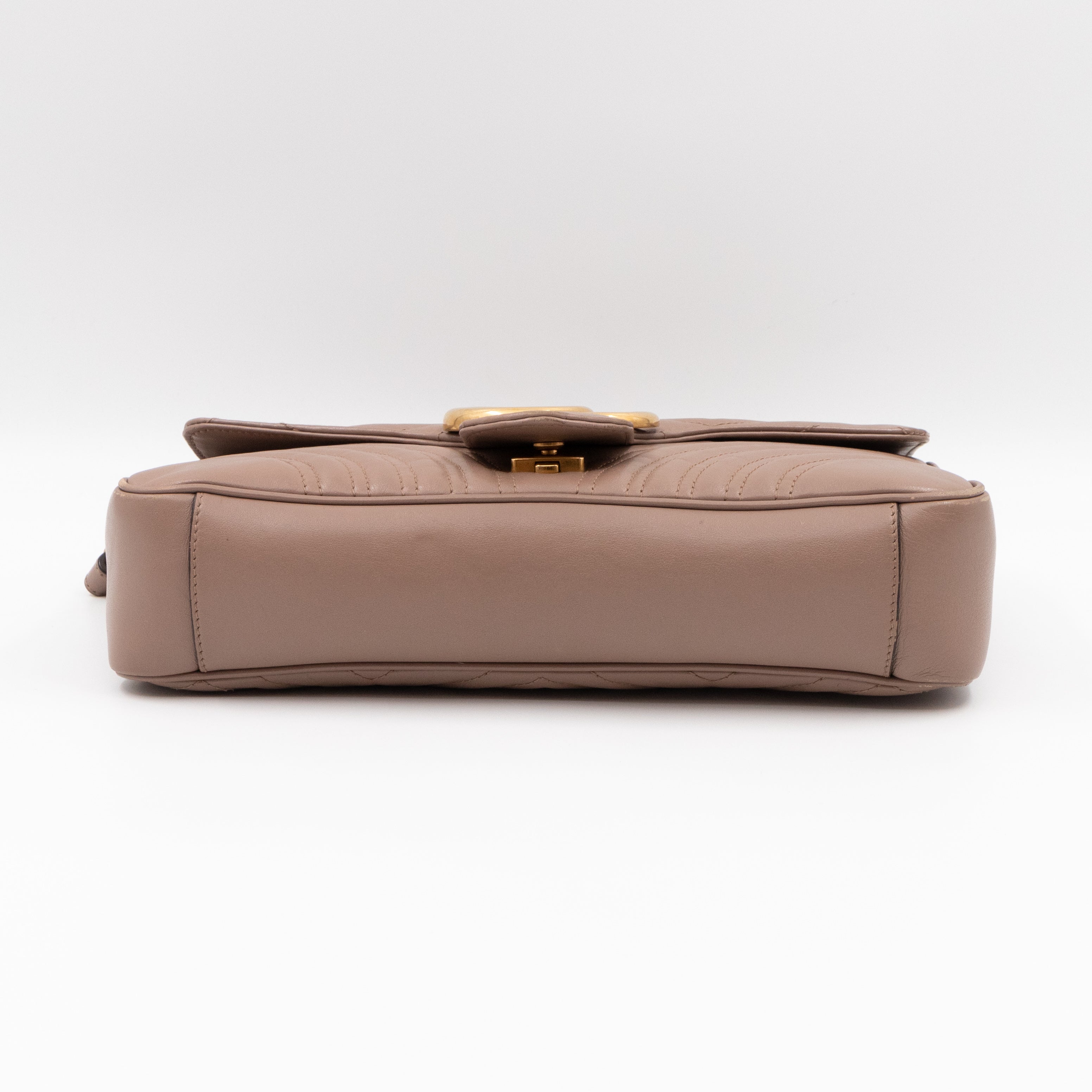 GG Marmont Medium Shoulder Bag Dusty Pink Leather