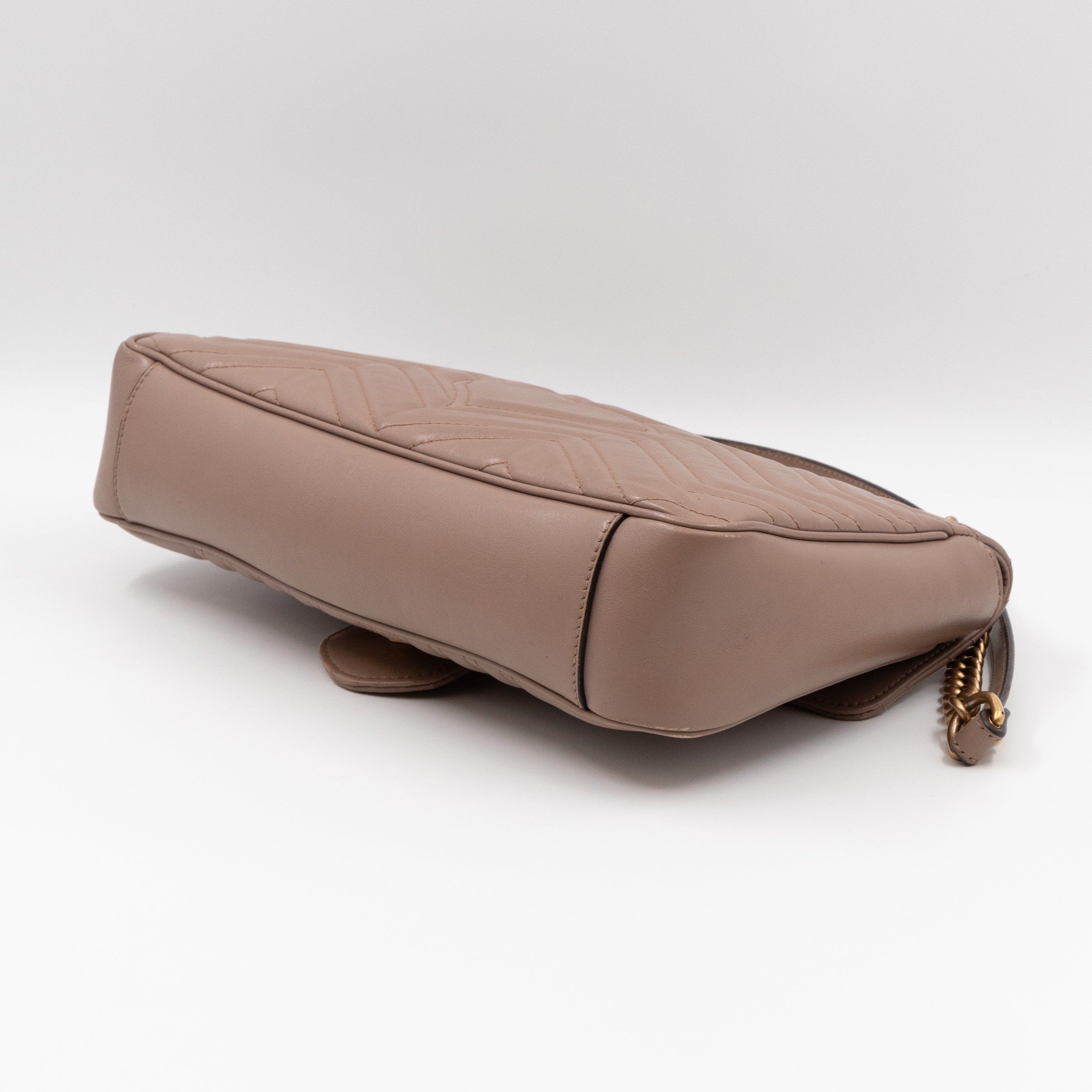 GG Marmont Medium Shoulder Bag Dusty Pink Leather