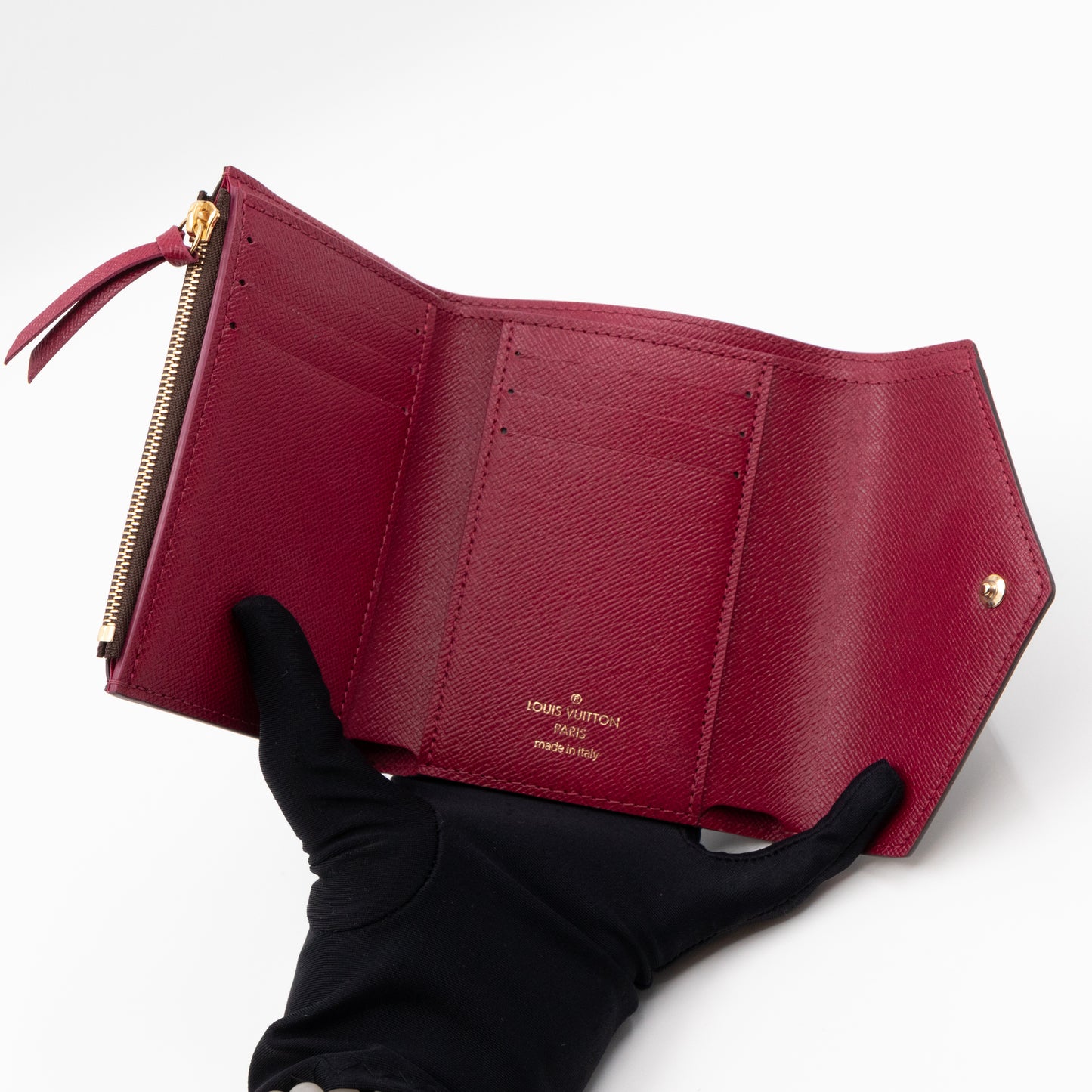 Victorine Wallet Monogram Fuchsia