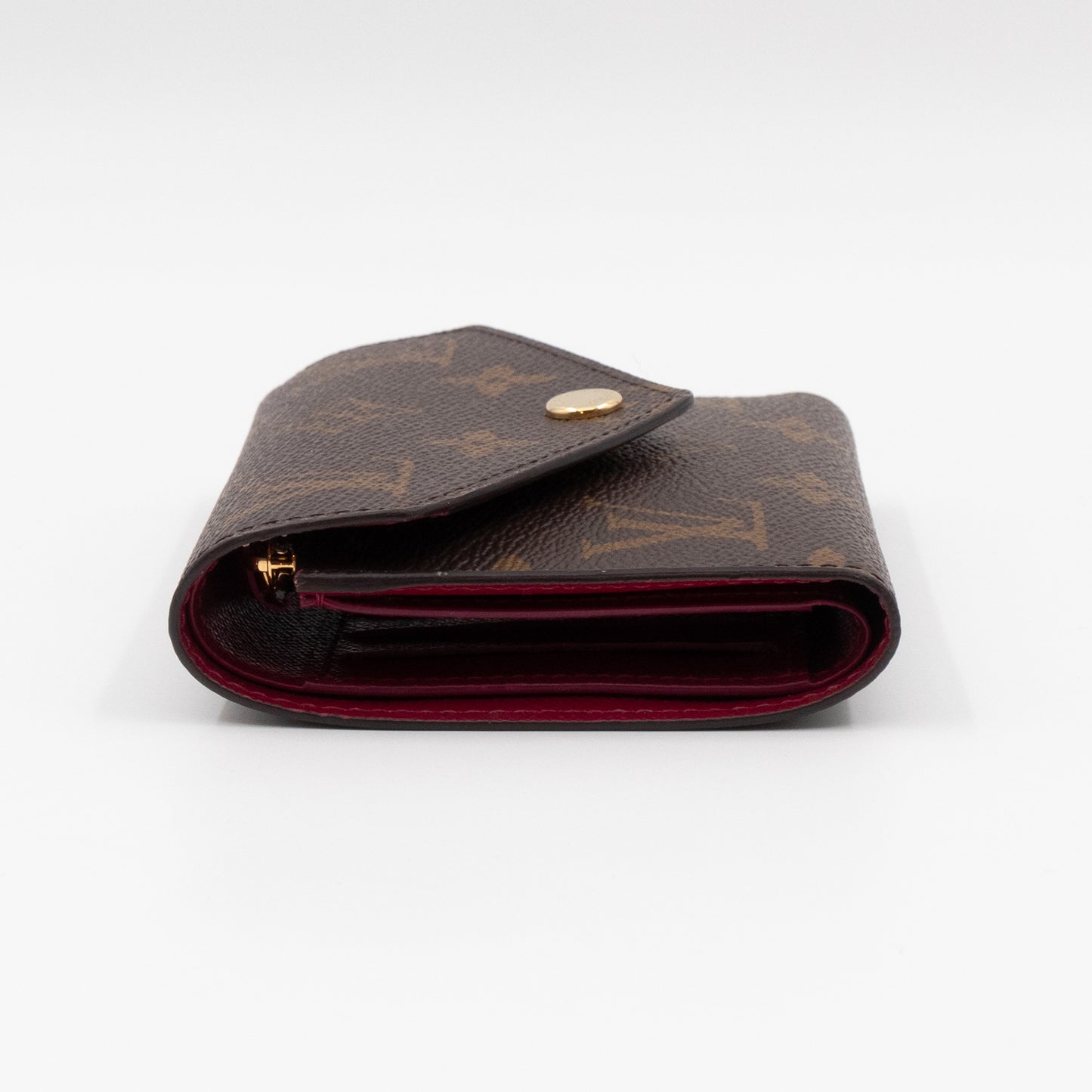 Victorine Wallet Monogram Fuchsia