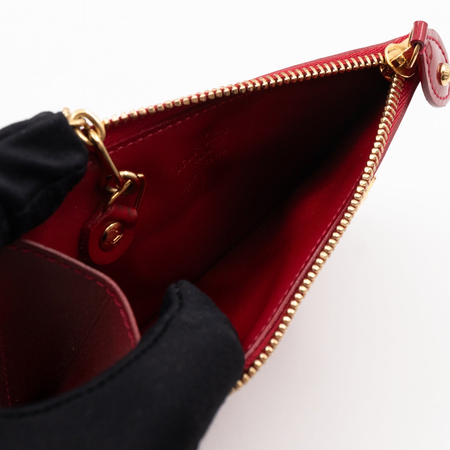 Key Pouch Vernis Red