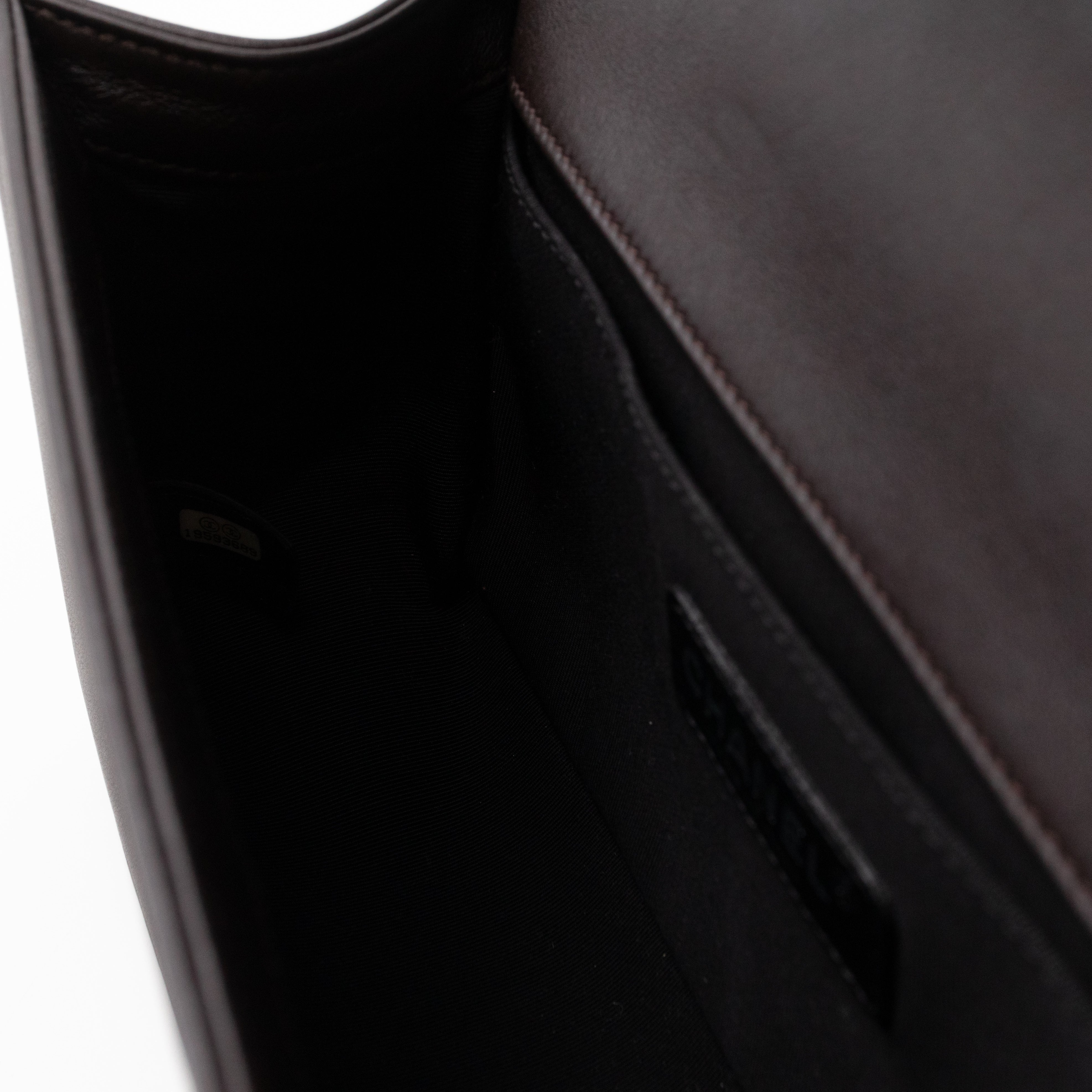 Cordoba Boy Bag Medium Dallas Paris Brown Engraved Leather