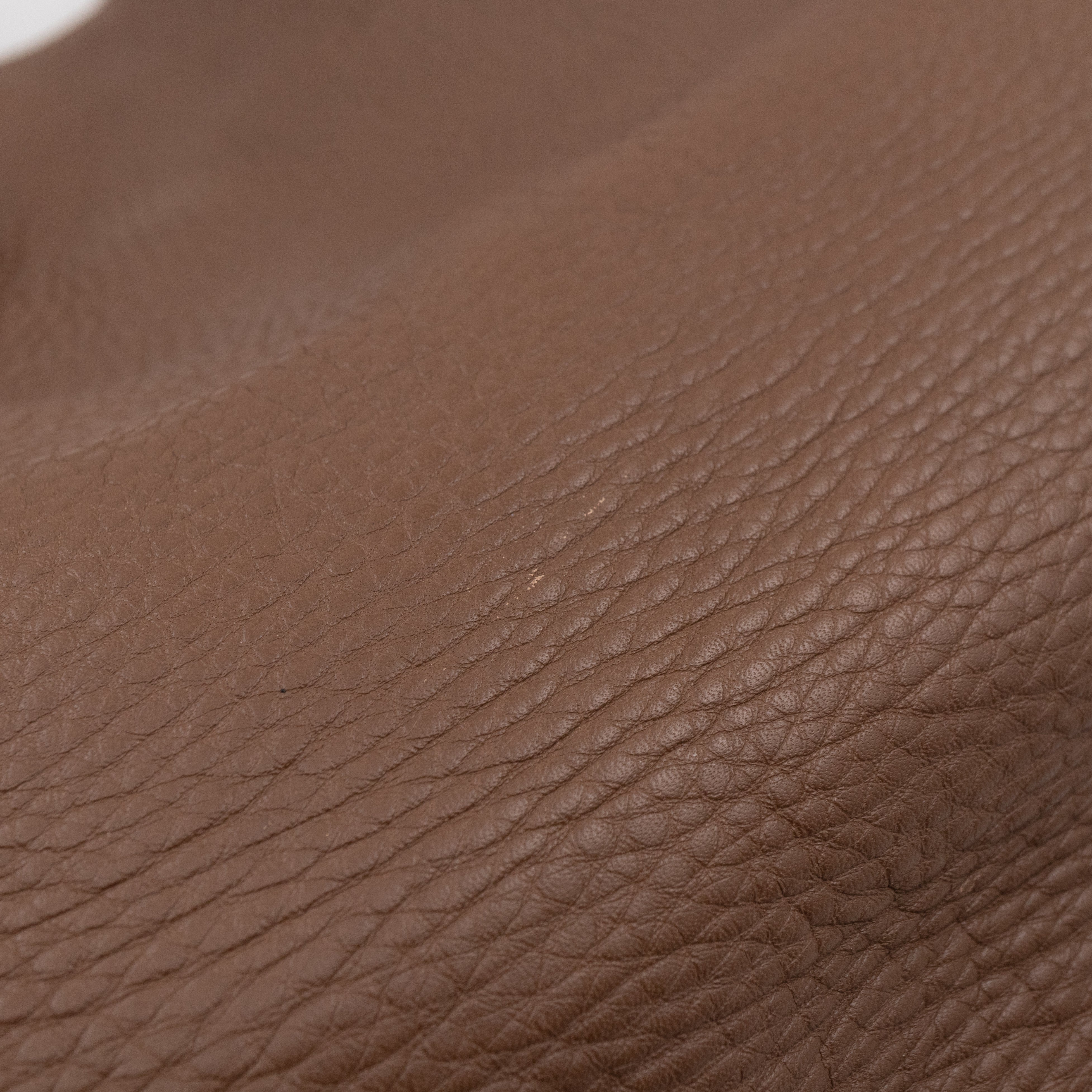 Twill Shoulder Bag Brown Leather