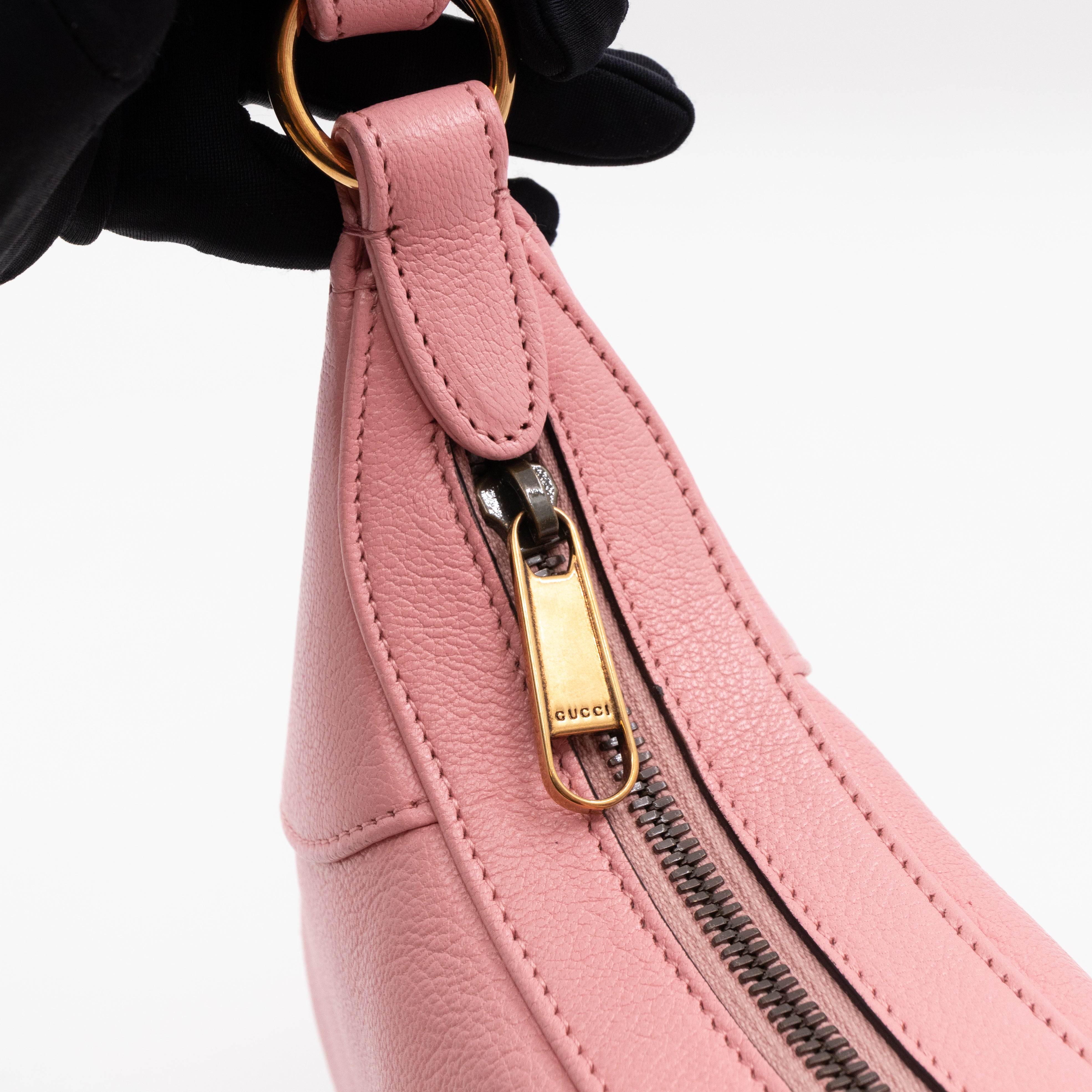 Aphrodite Small Shoulder Bag Light Pink Leather