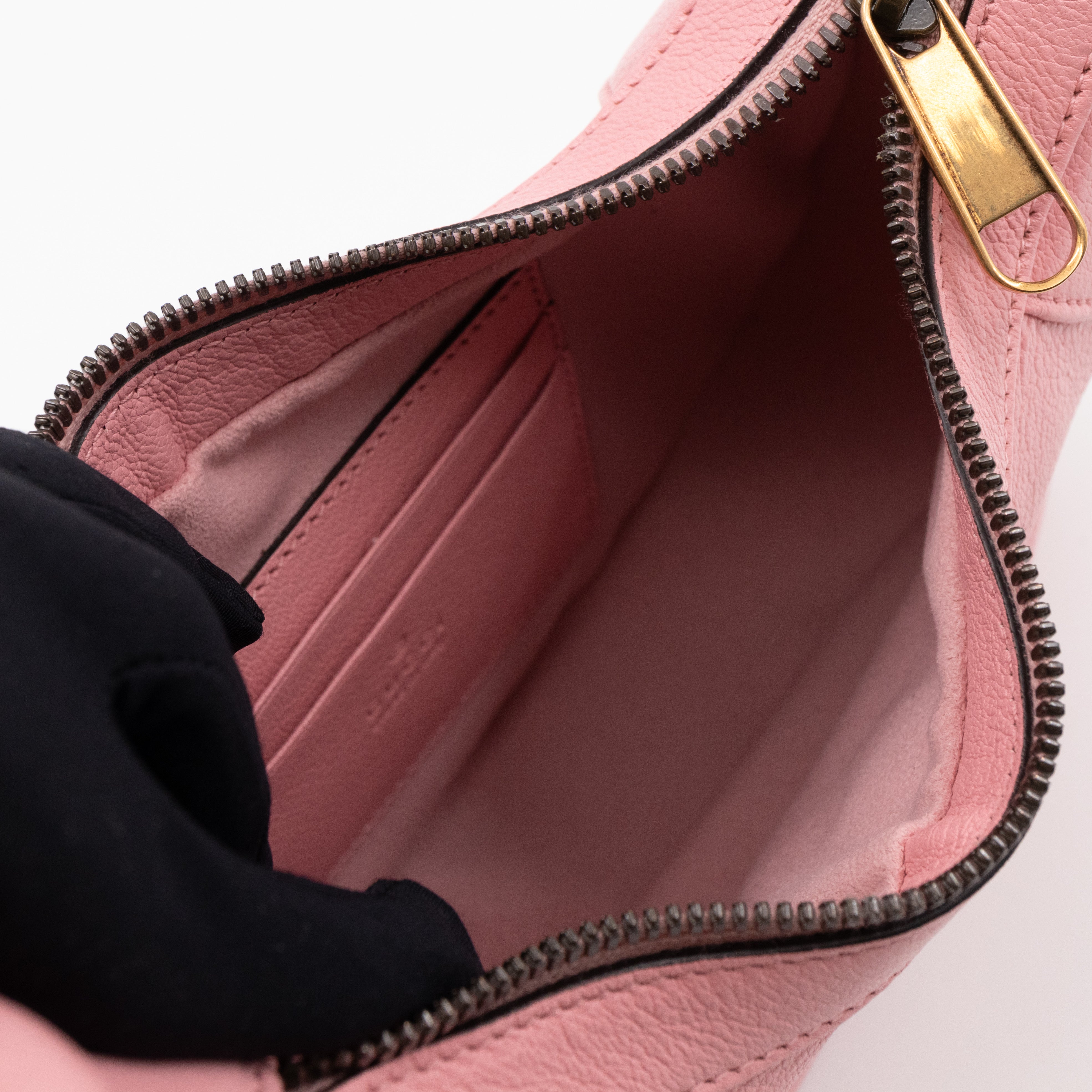 Aphrodite Small Shoulder Bag Light Pink Leather