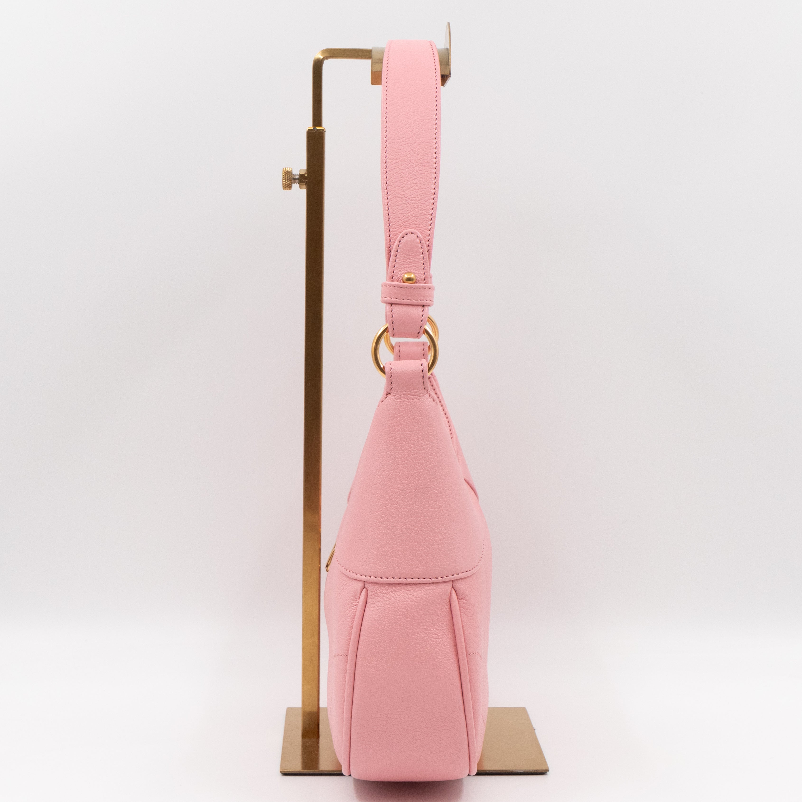 Aphrodite Small Shoulder Bag Light Pink Leather