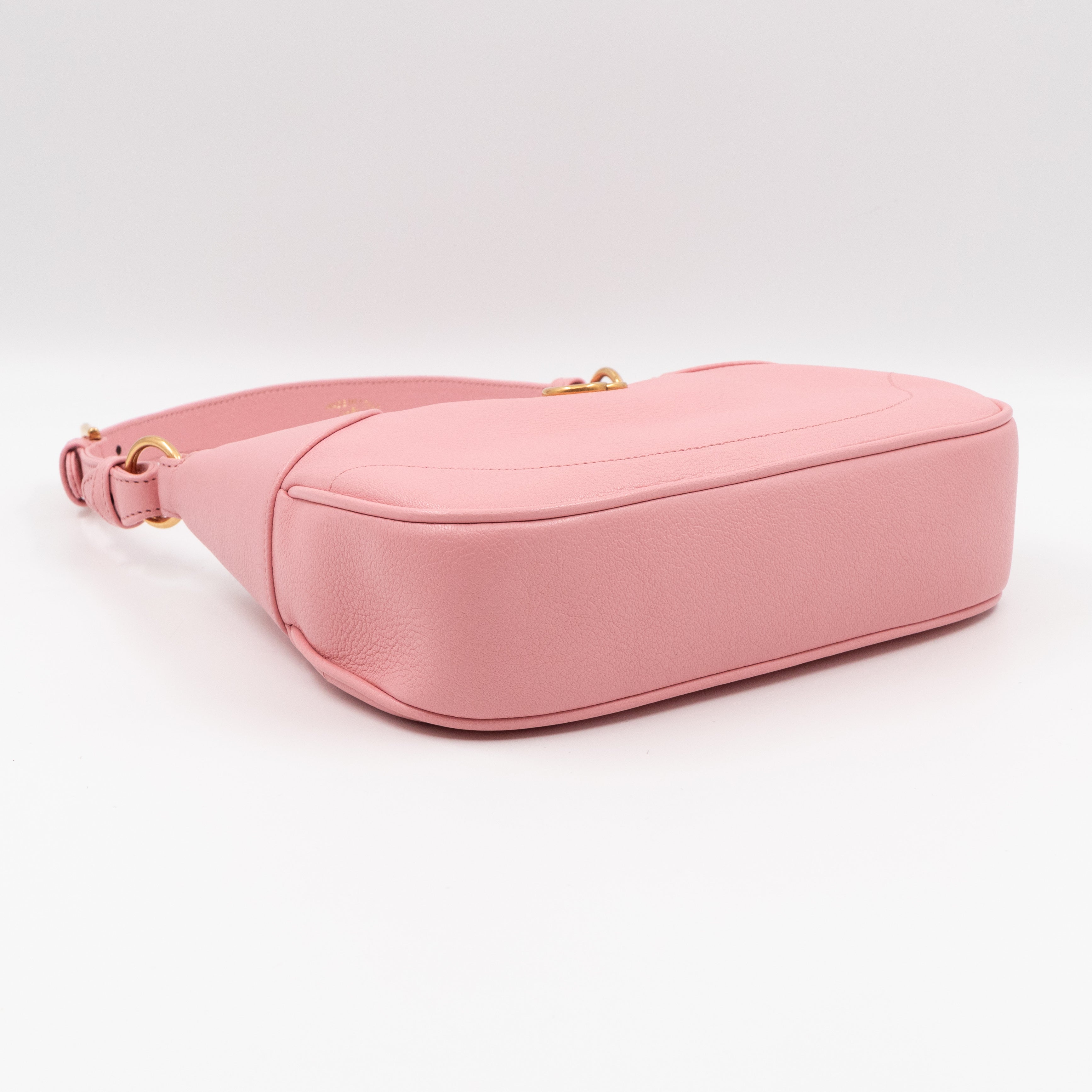 Aphrodite Small Shoulder Bag Light Pink Leather