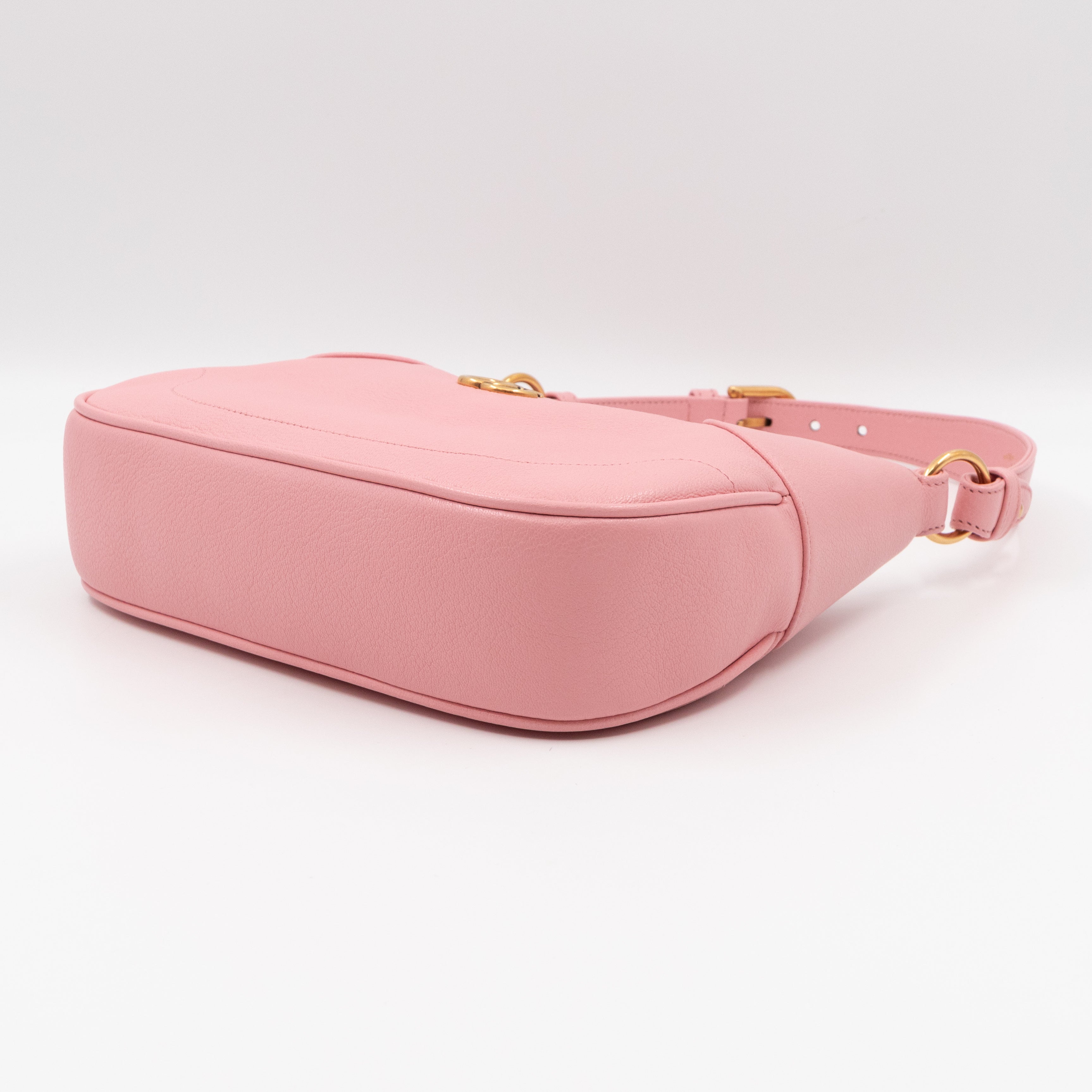 Aphrodite Small Shoulder Bag Light Pink Leather