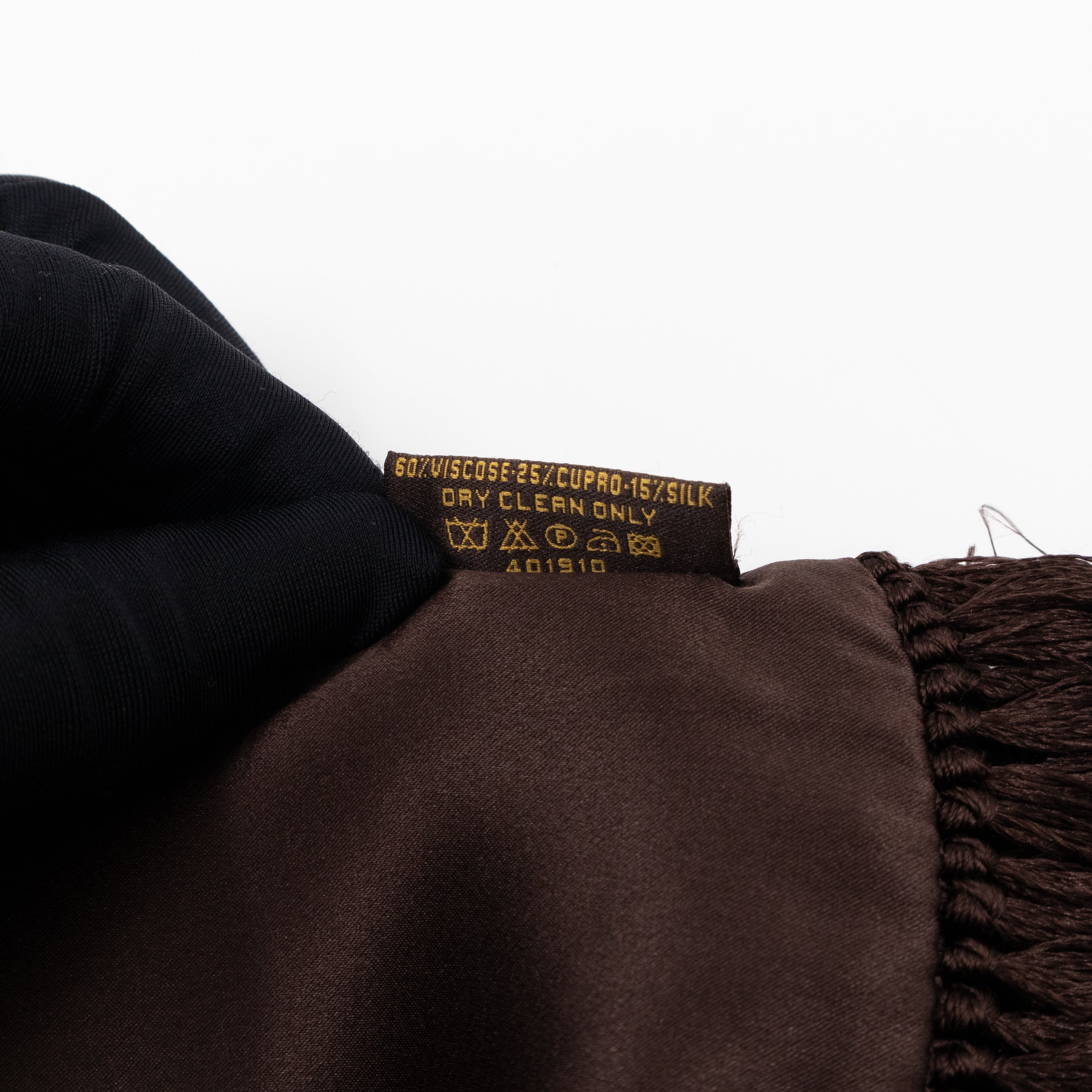 Velvet Stole Scarf Brown