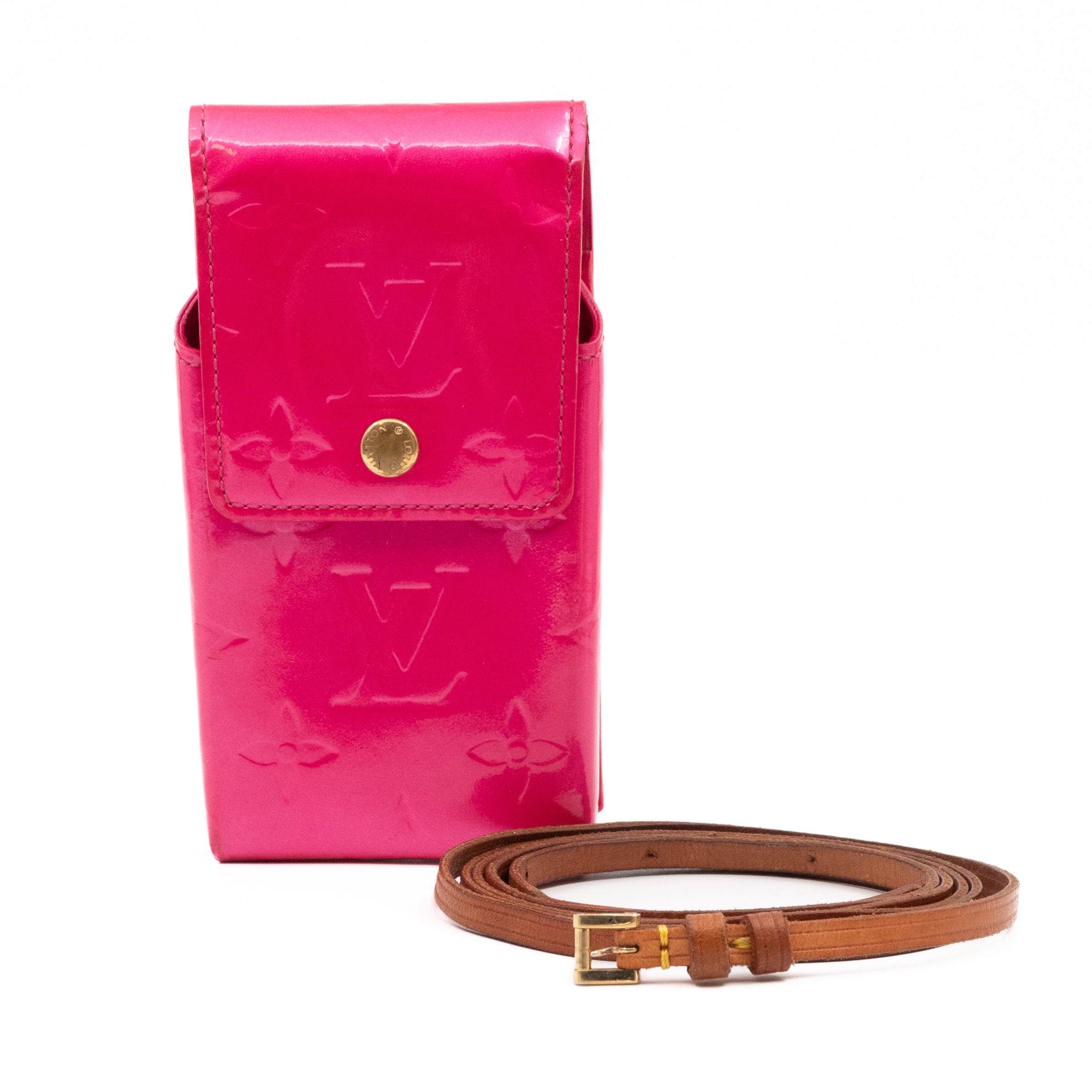 Cigarette Case Pink Vernis Leather