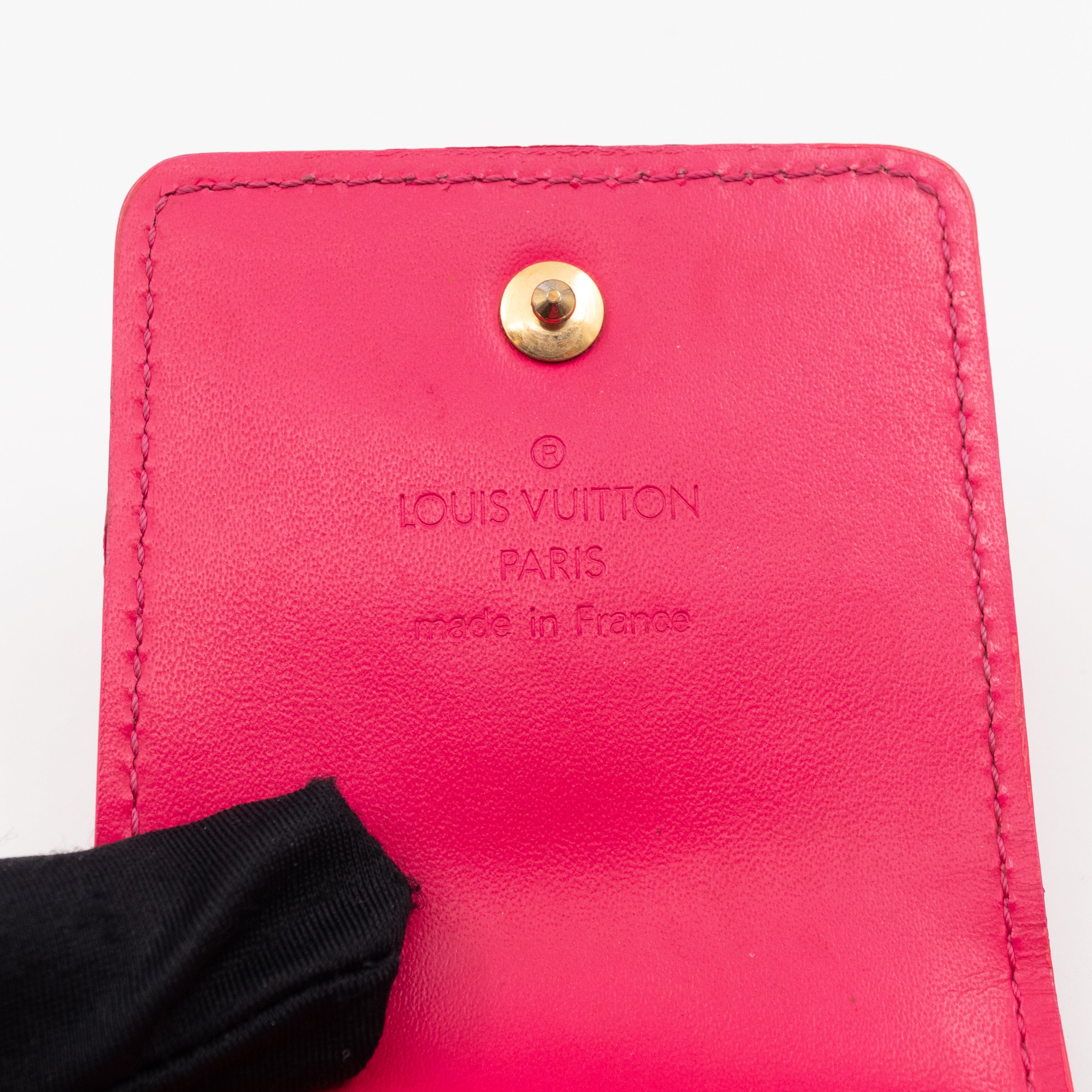 Cigarette Case Pink Vernis Leather