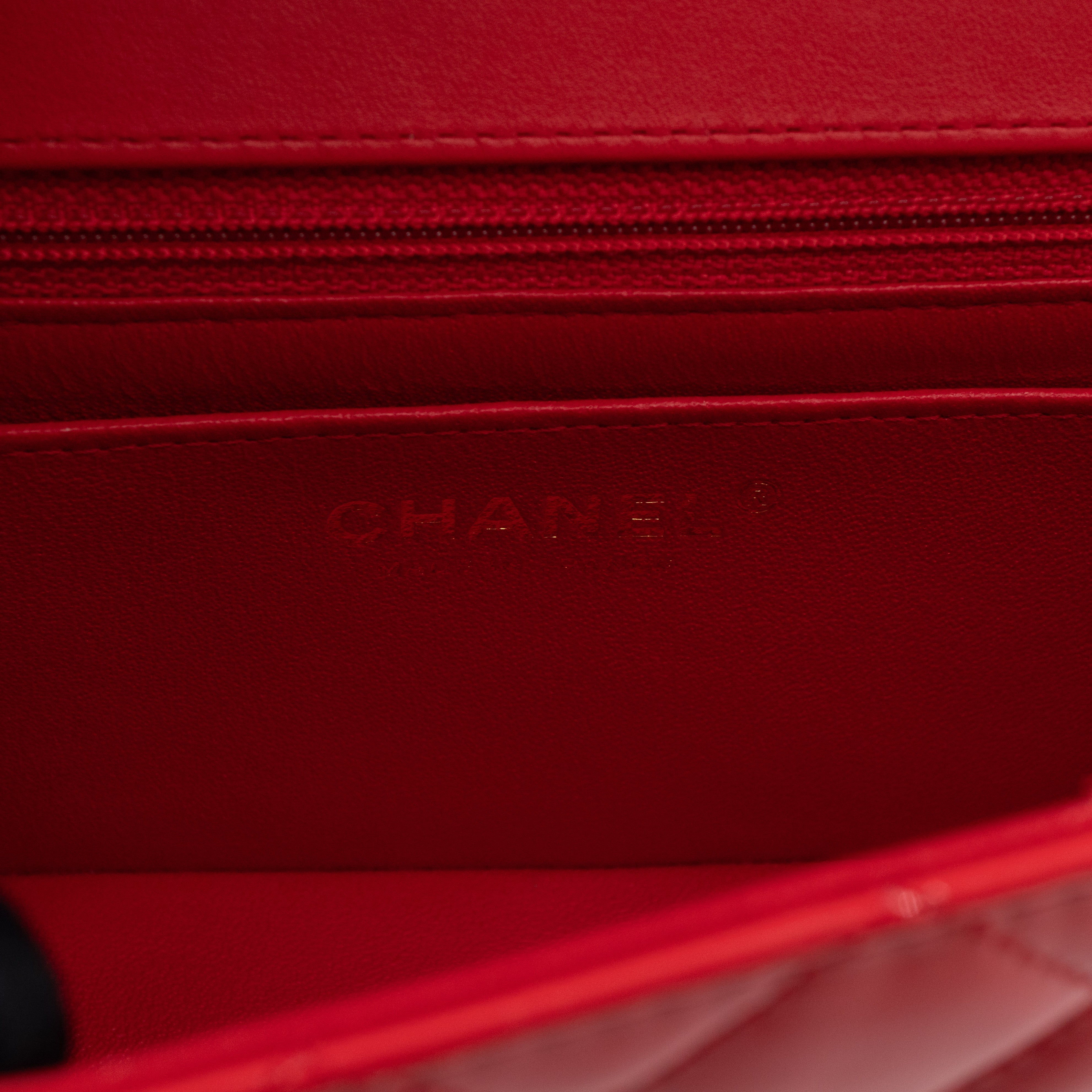 Classic Mini Rectangular Red Patent Leather