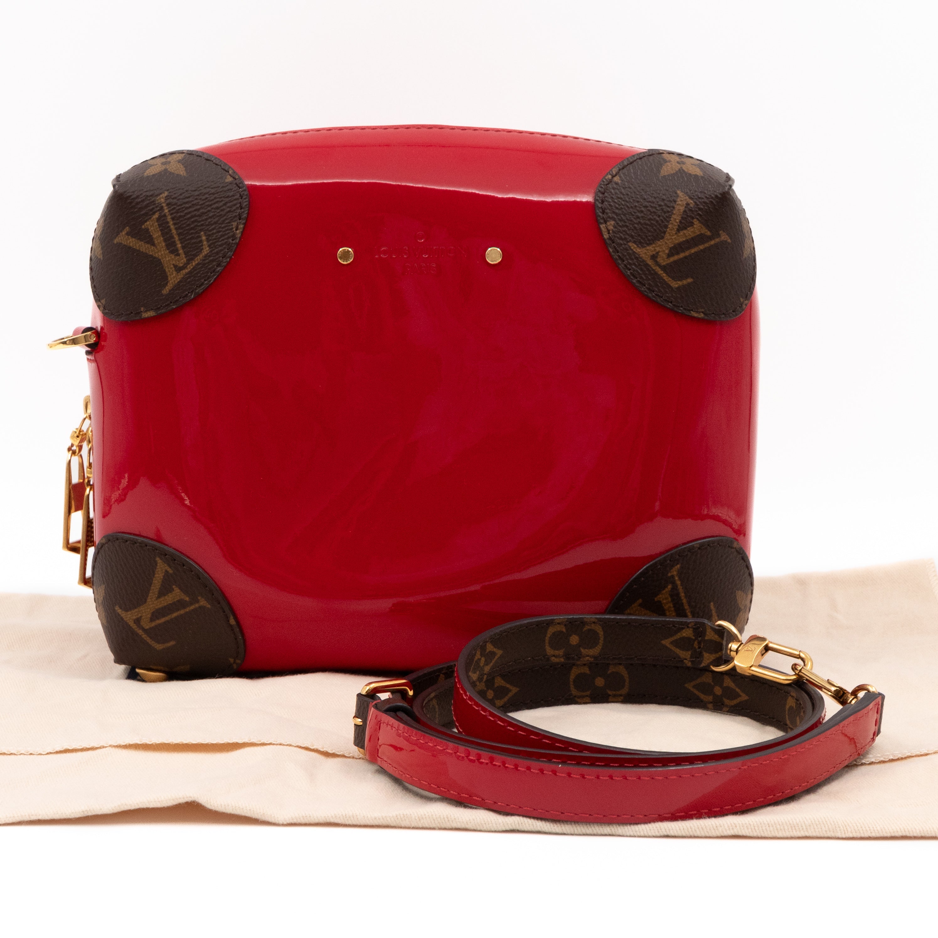 Venice Patent Miroir Scarlet Monogram