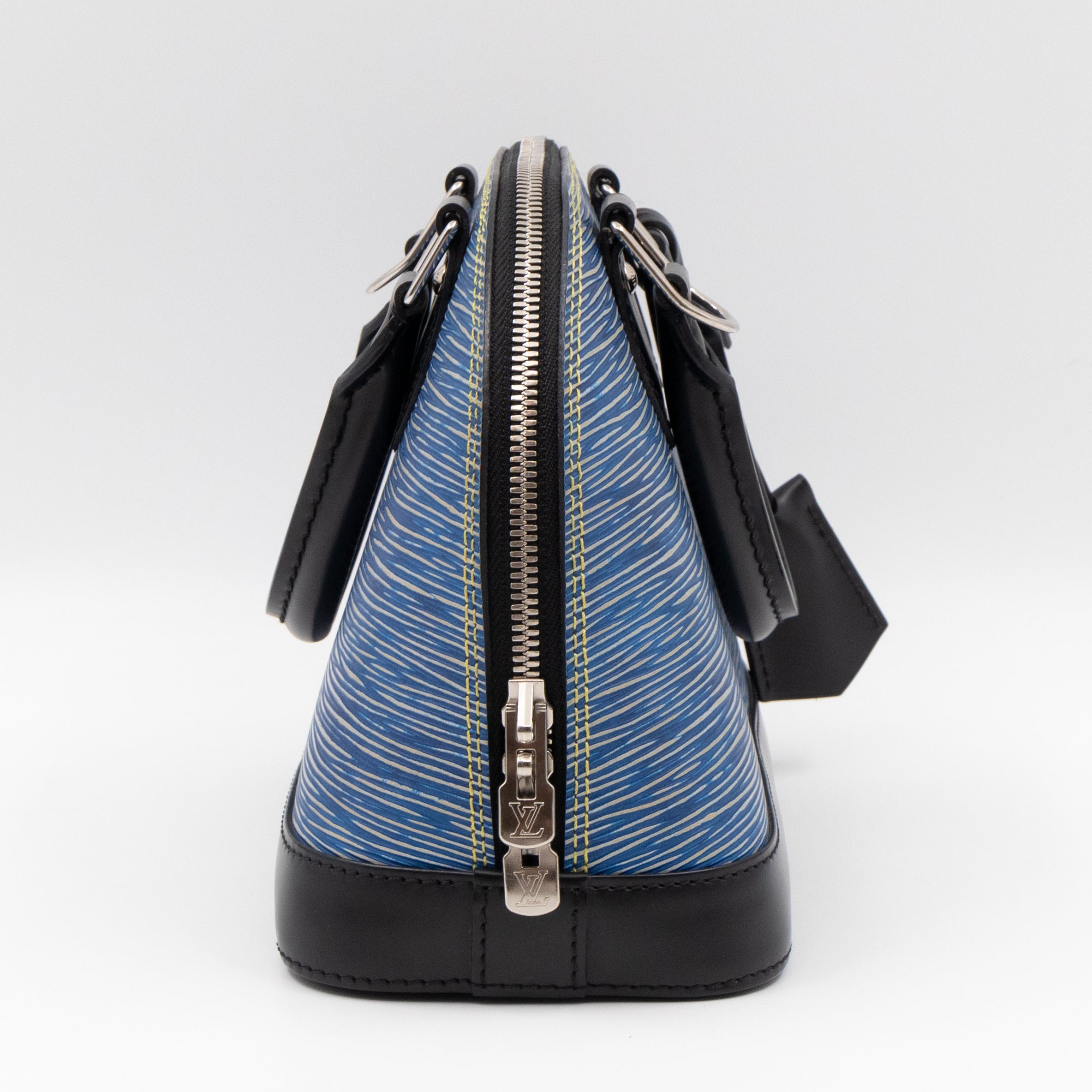 Alma BB Epi Leather Denim Blue Black