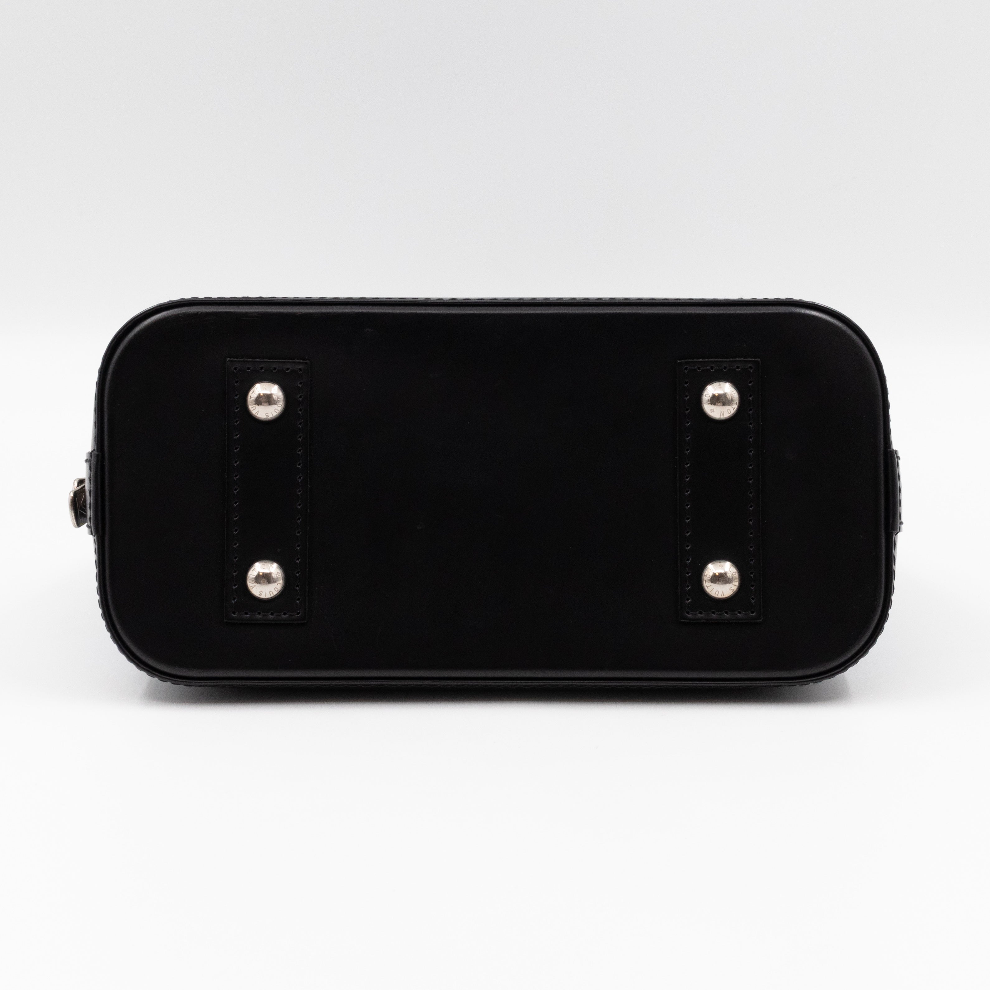 Alma BB Epi Leather Denim Blue Black