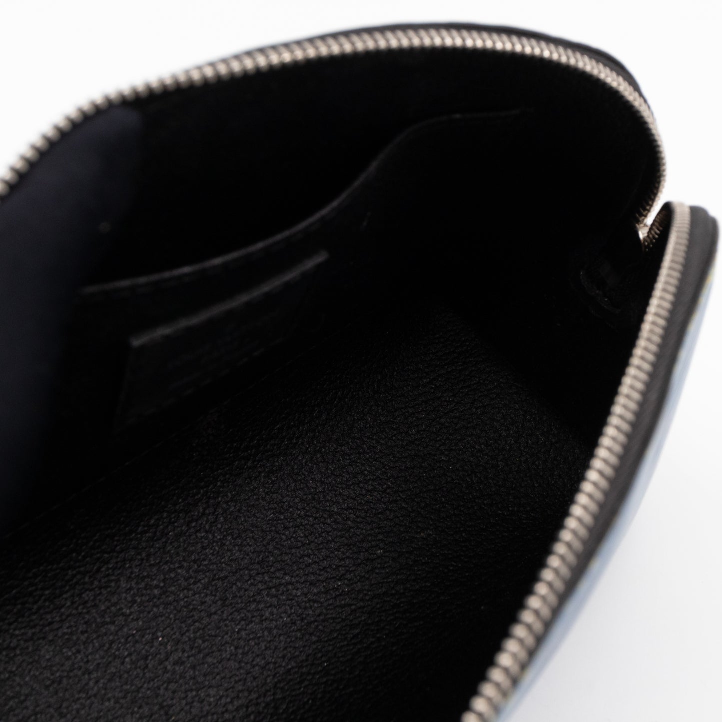 Cosmetic Pouch PM Epi Leather Denim Blue