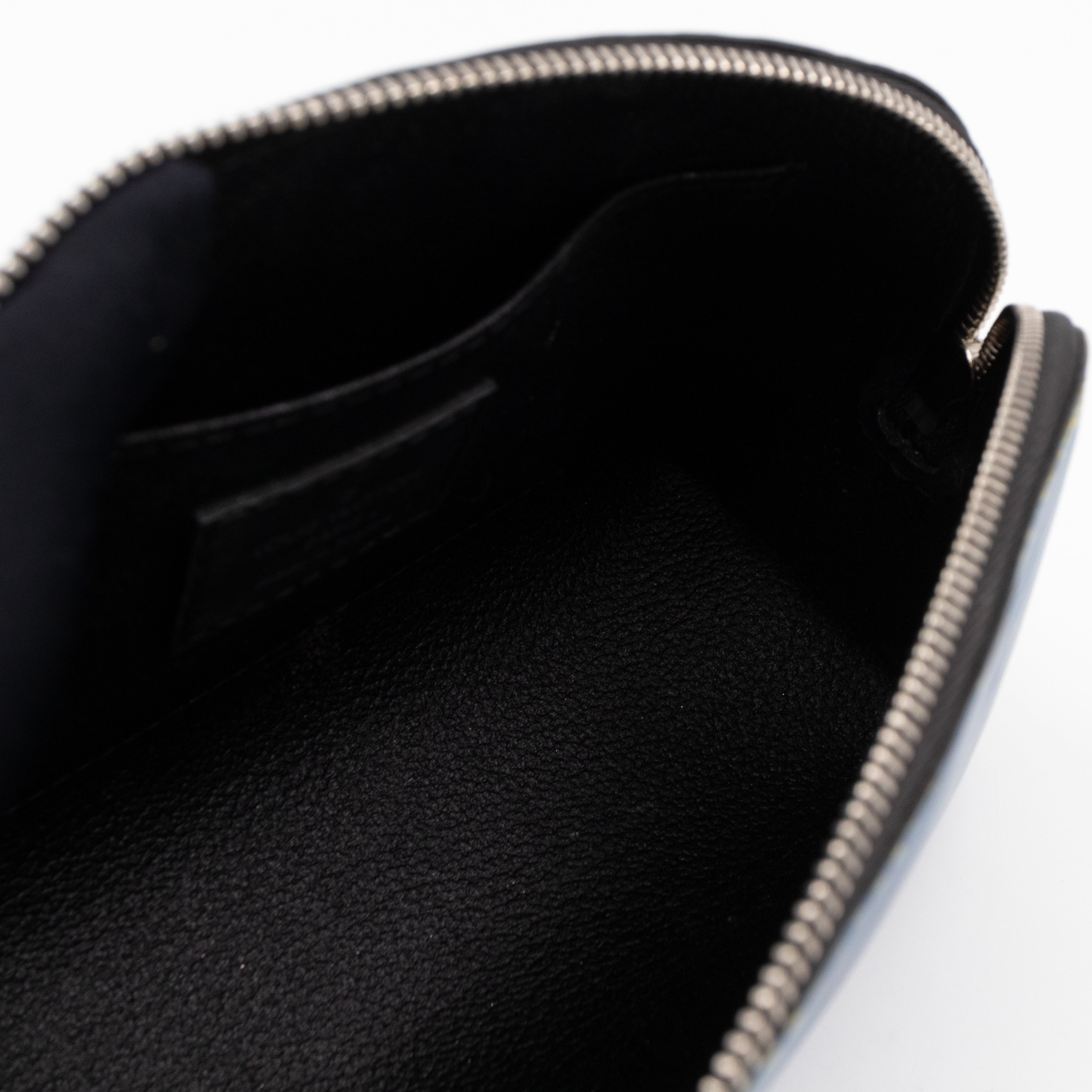 Cosmetic Pouch PM Epi Leather Denim Blue