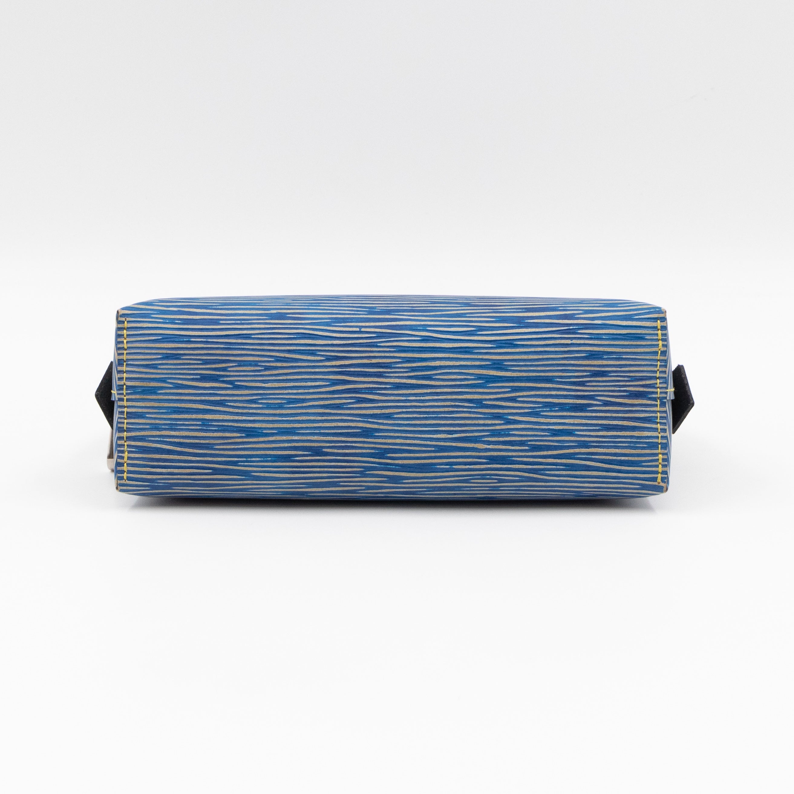 Cosmetic Pouch PM Epi Leather Denim Blue