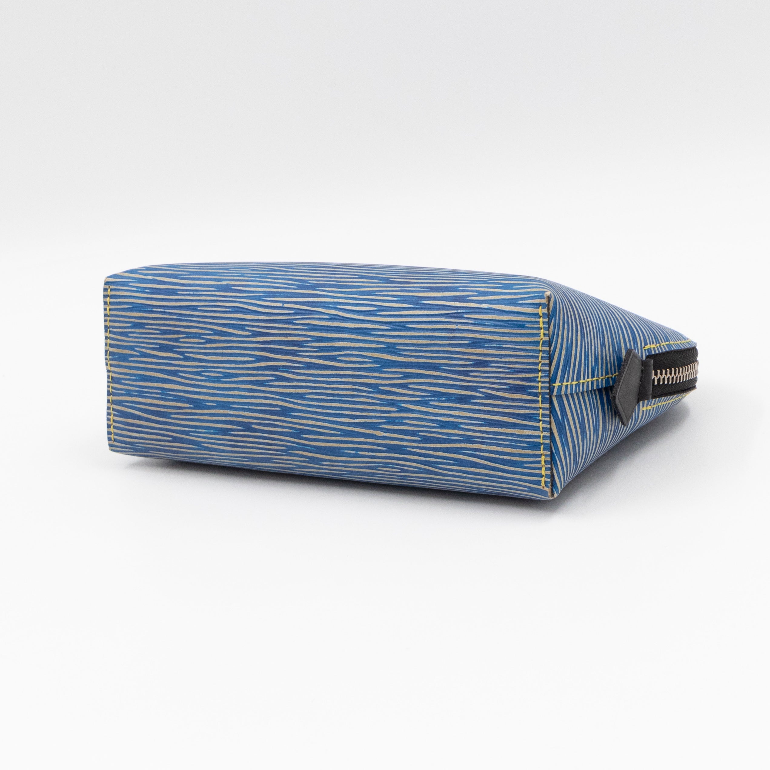 Cosmetic Pouch PM Epi Leather Denim Blue