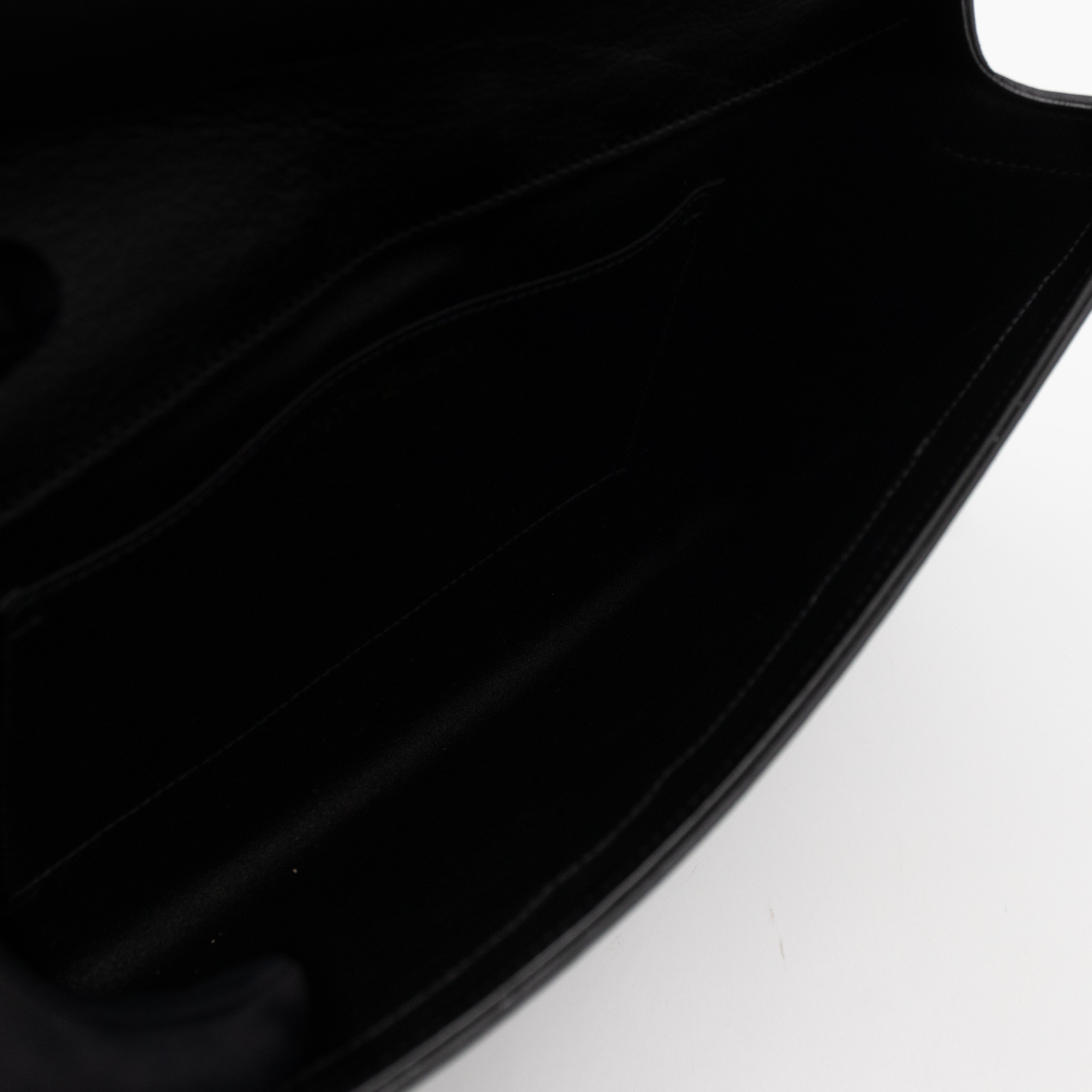 Belle De Jour Clutch Large Leather Black