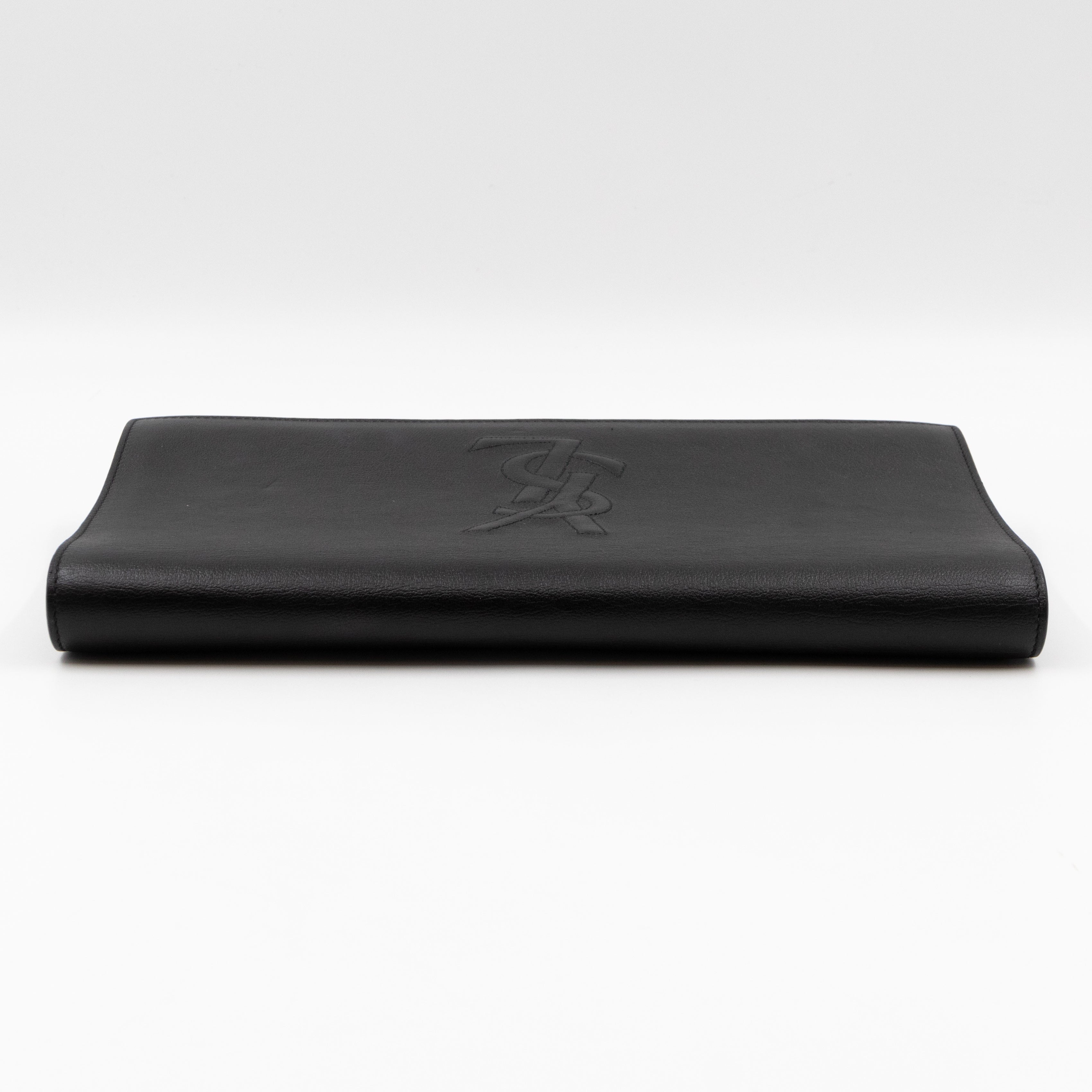 Belle De Jour Clutch Large Leather Black