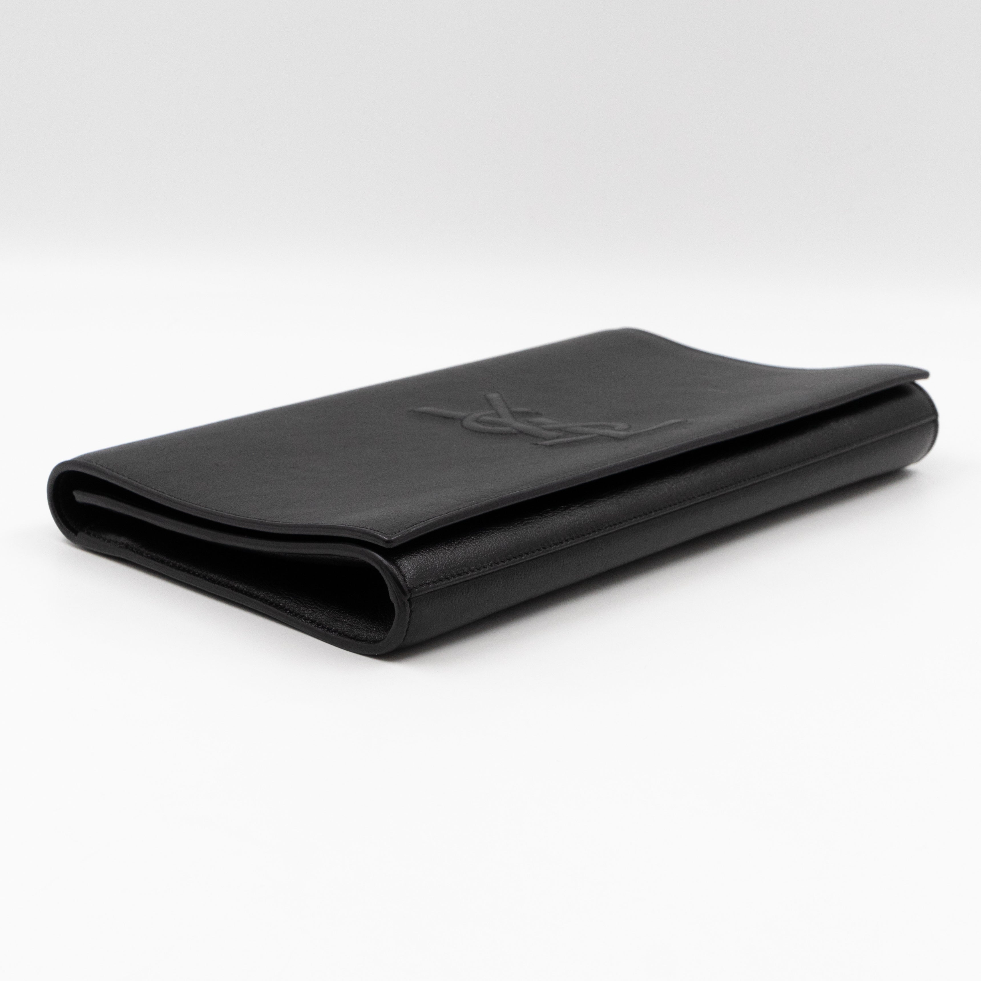 Belle De Jour Clutch Large Leather Black