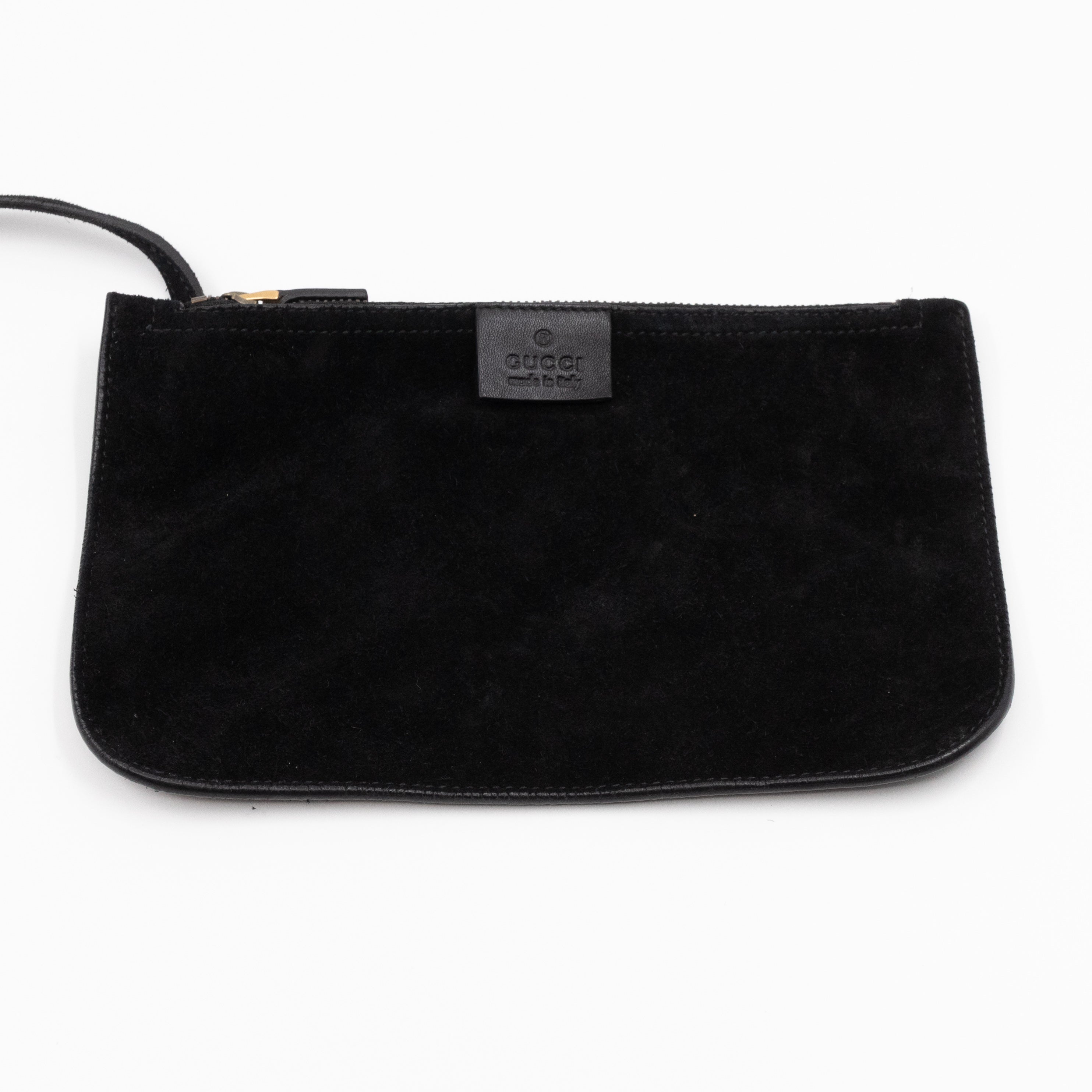 Small Jackie Soft Bucket Bag Black Suede Leather