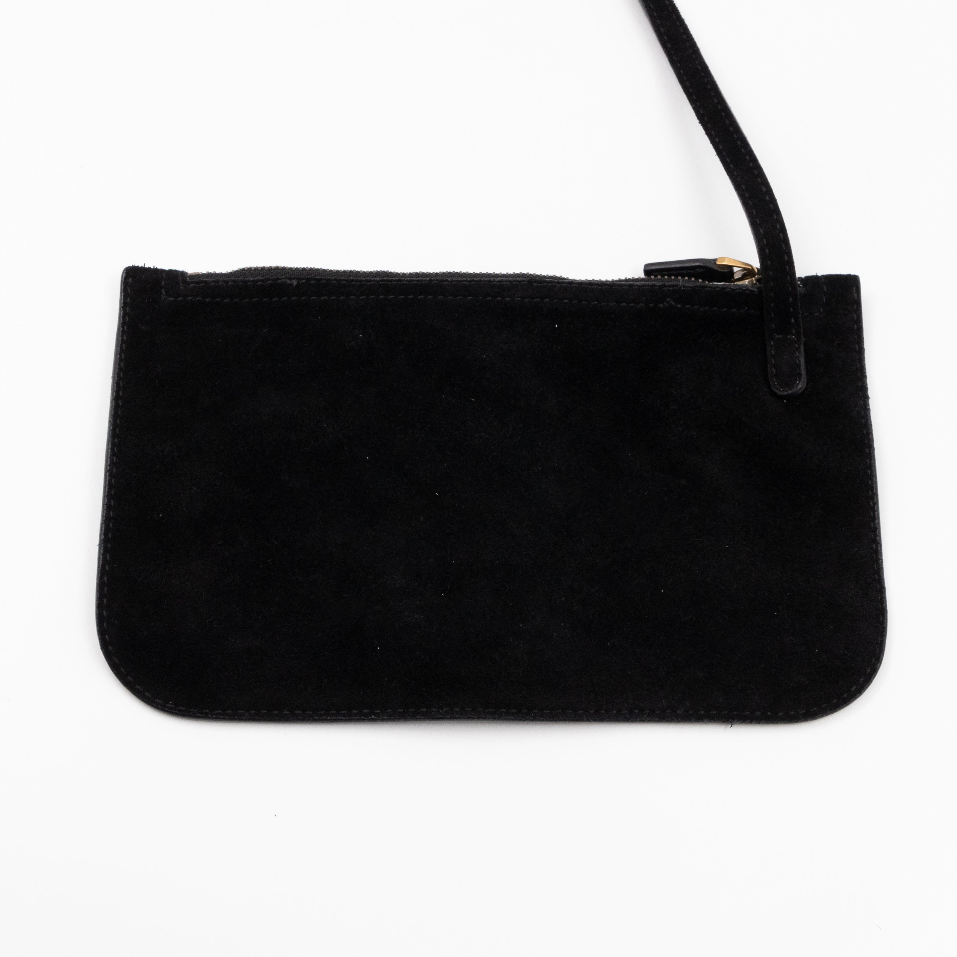 Small Jackie Soft Bucket Bag Black Suede Leather