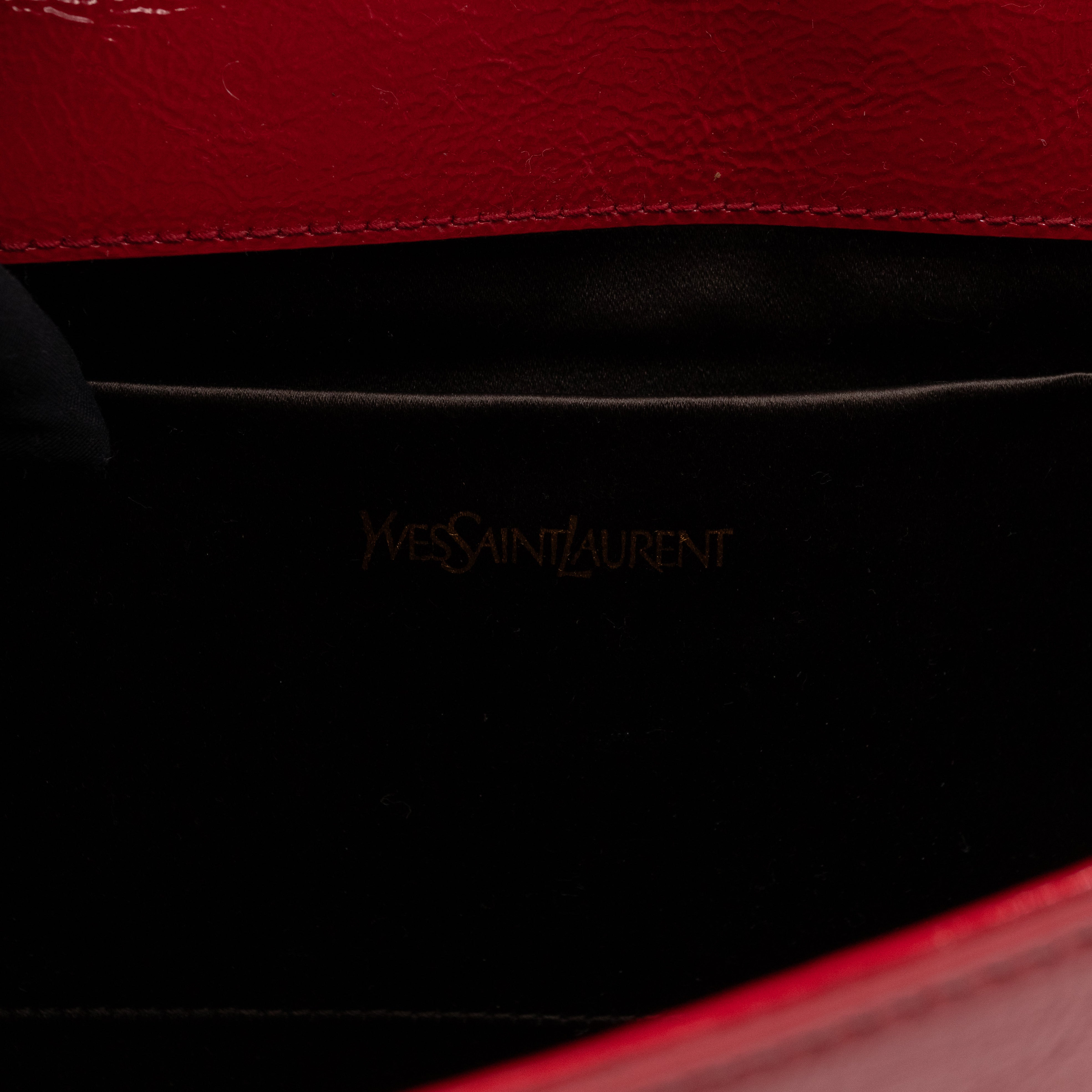 Belle De Jour Clutch Patent Leather Red