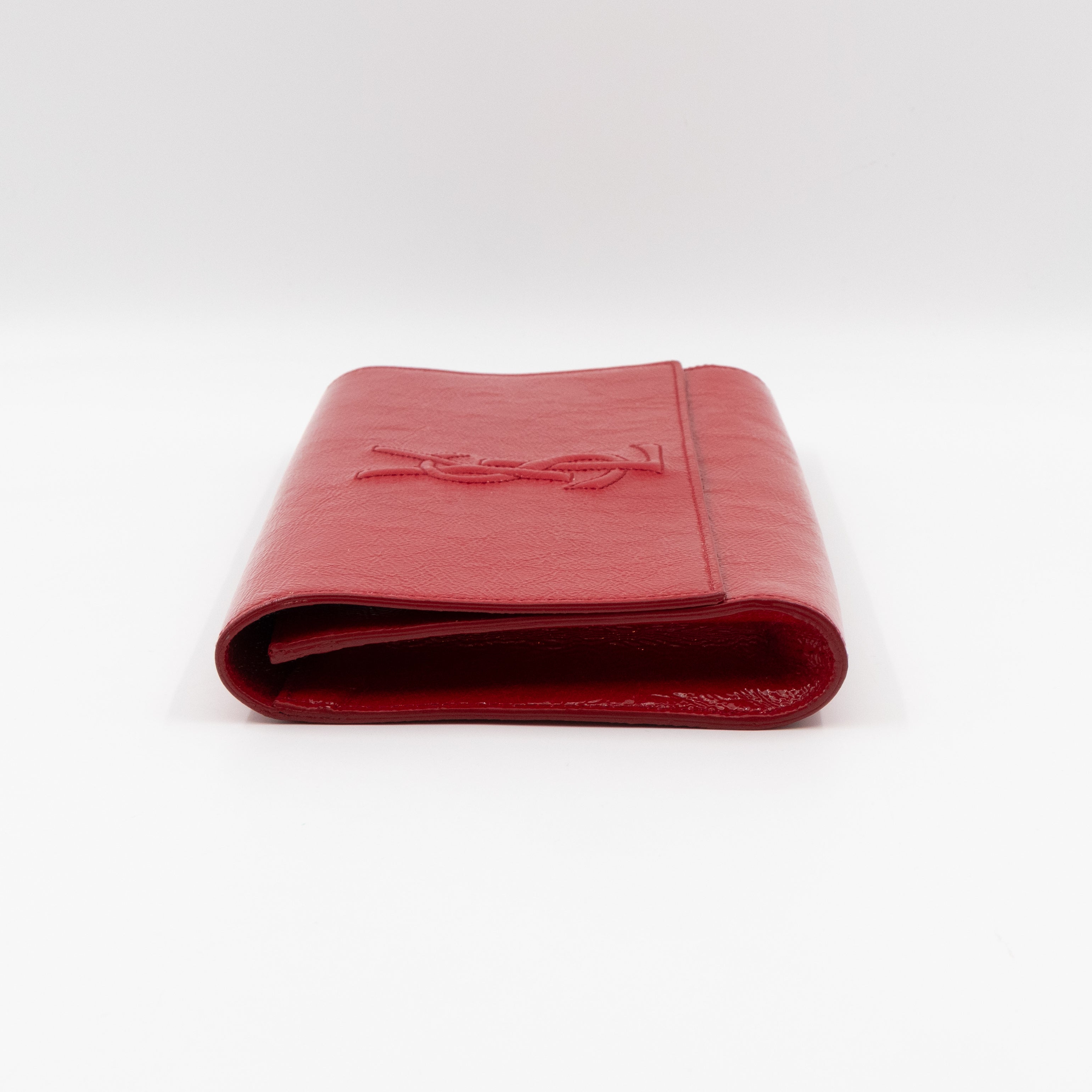 Belle De Jour Clutch Patent Leather Red