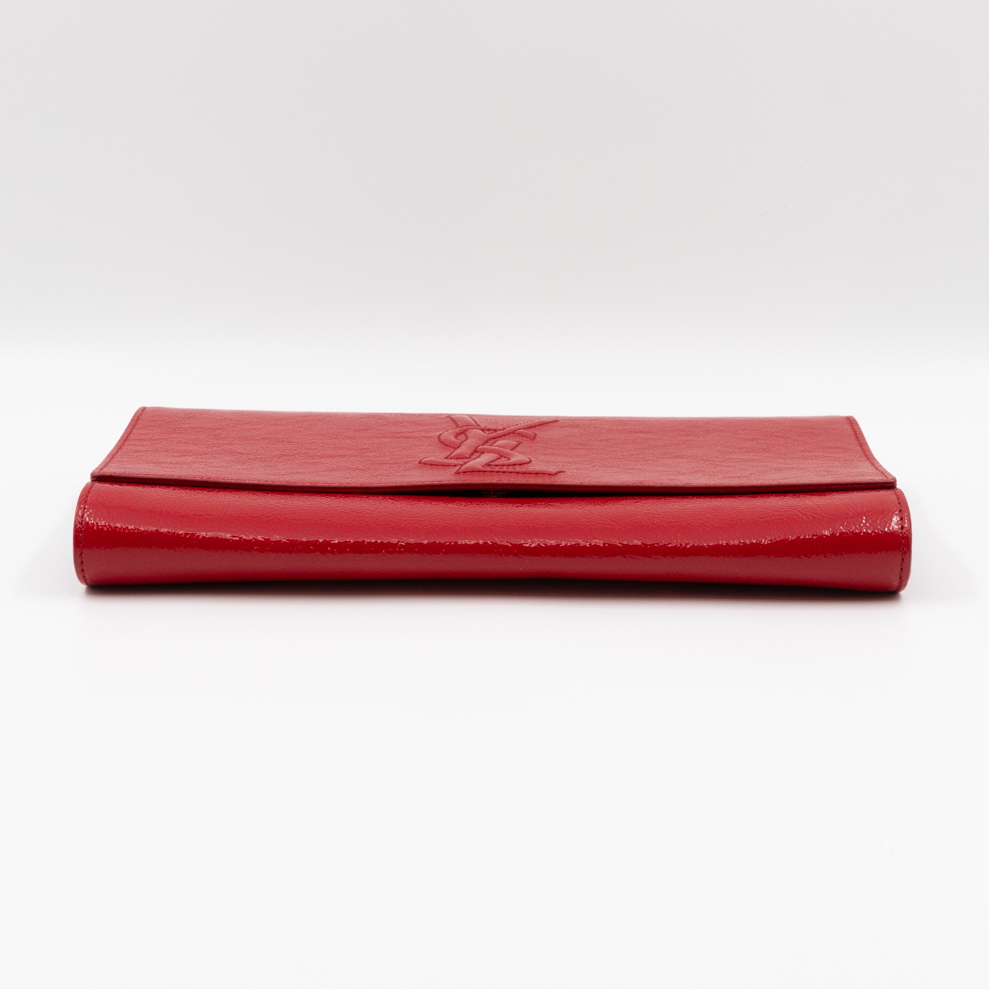 Belle De Jour Clutch Patent Leather Red