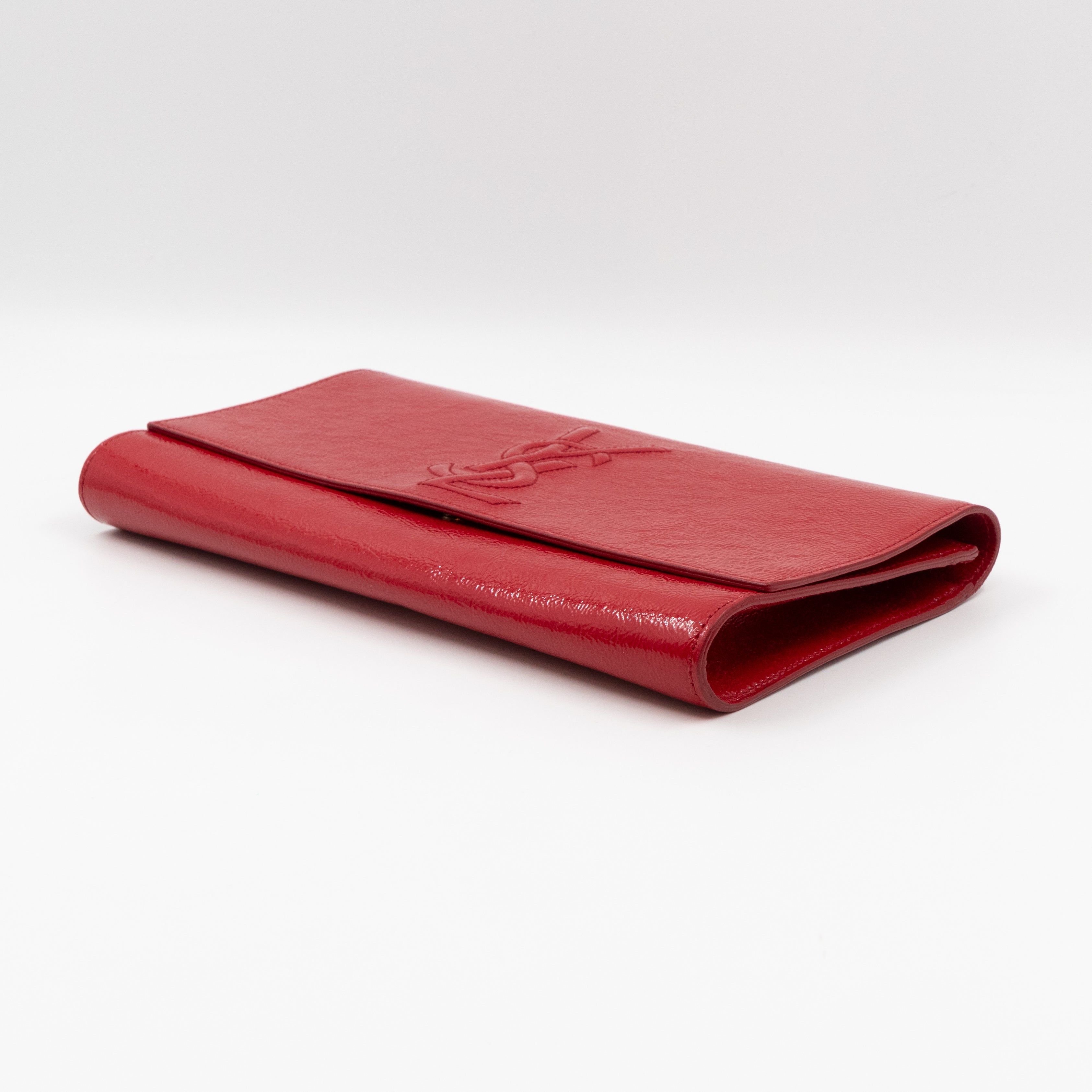 Belle De Jour Clutch Patent Leather Red