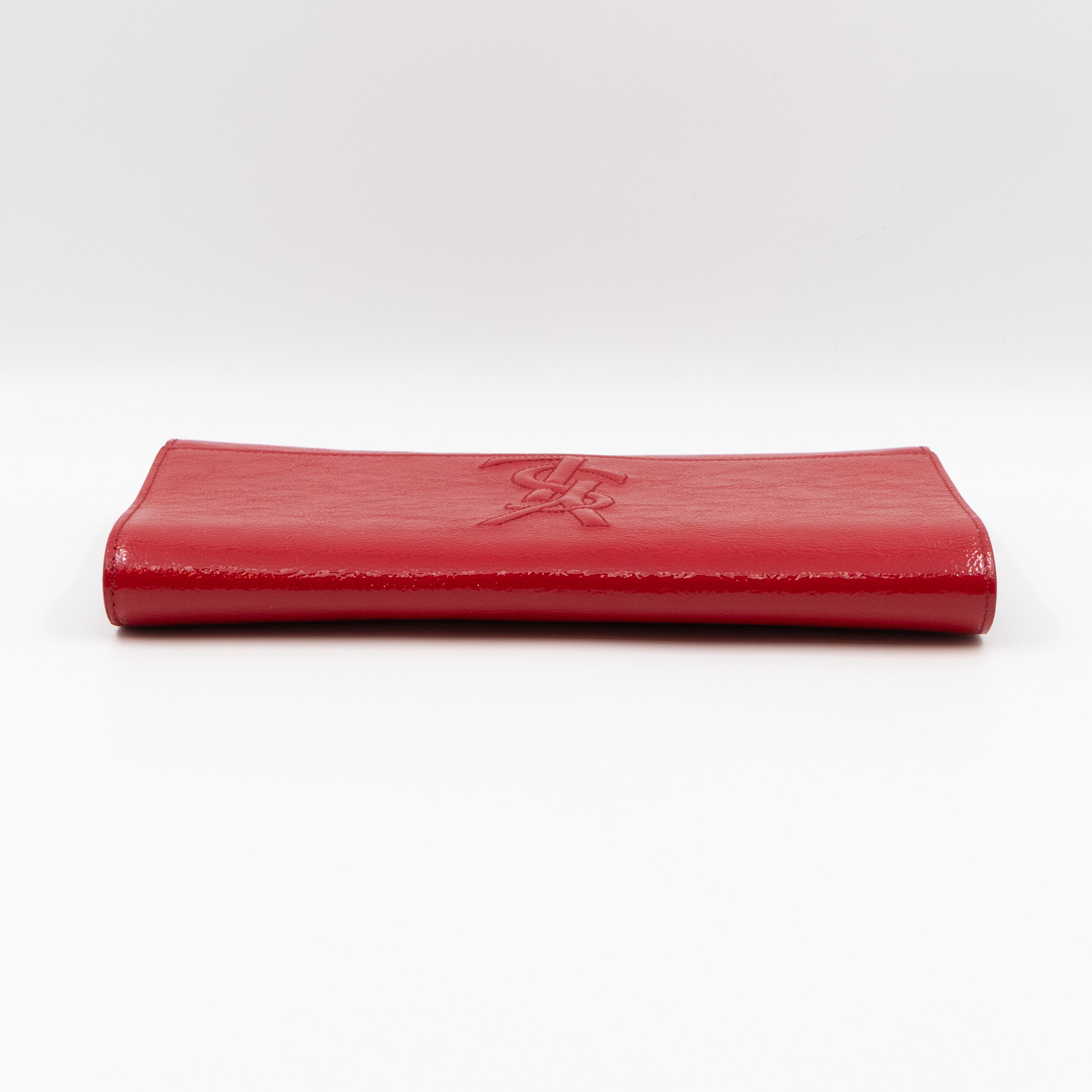 Belle De Jour Clutch Patent Leather Red