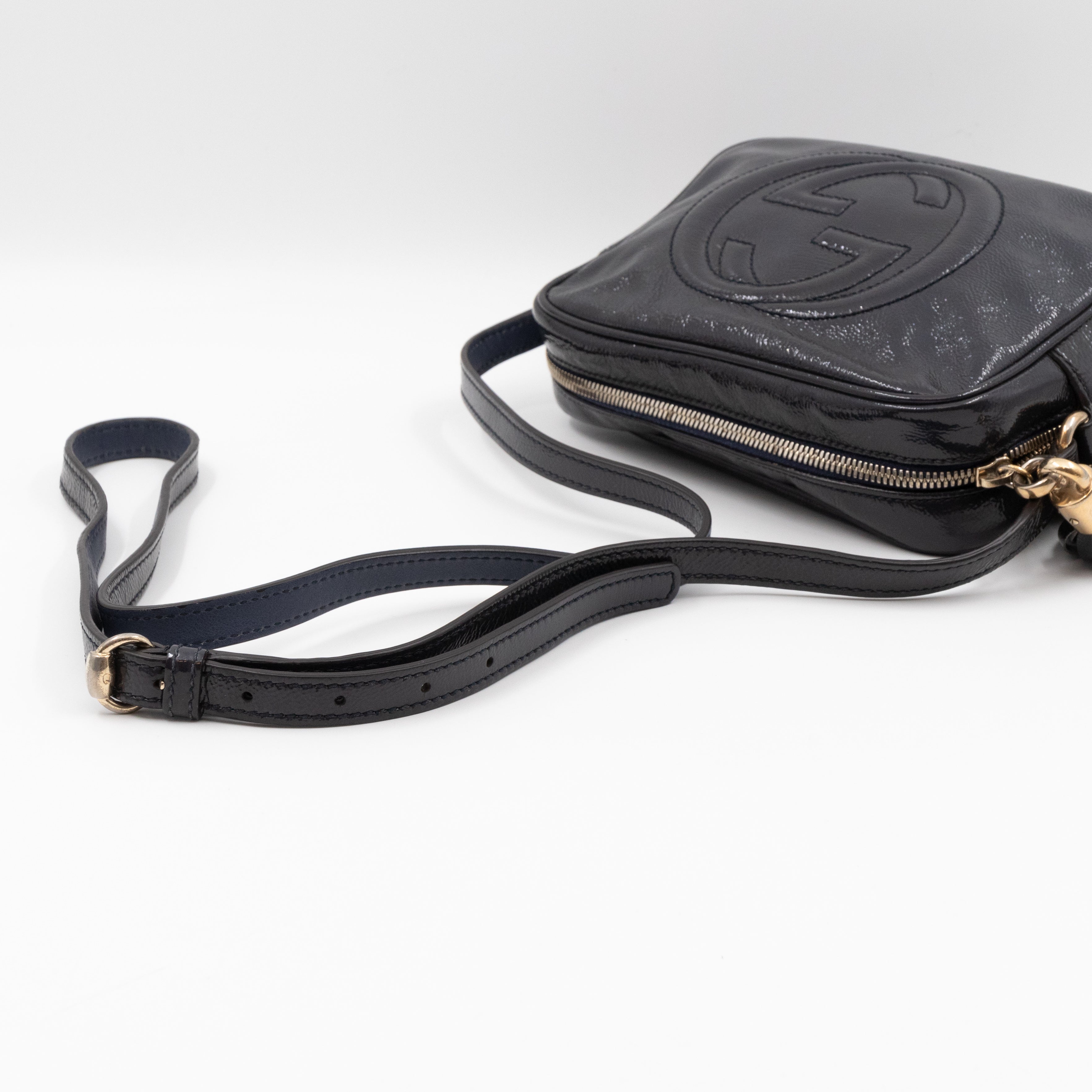 Disco Soho Dark Blue Patent Leather