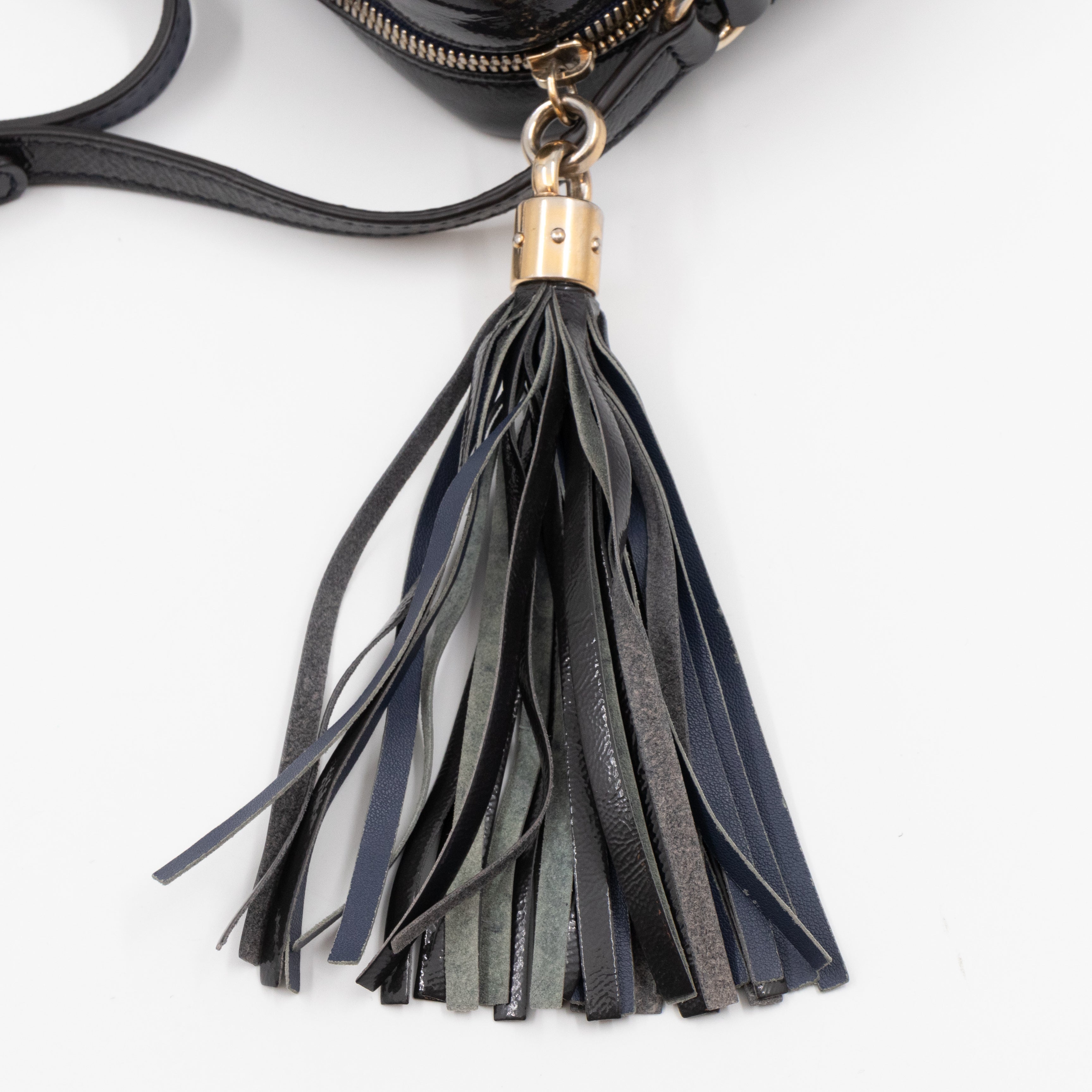 Disco Soho Dark Blue Patent Leather