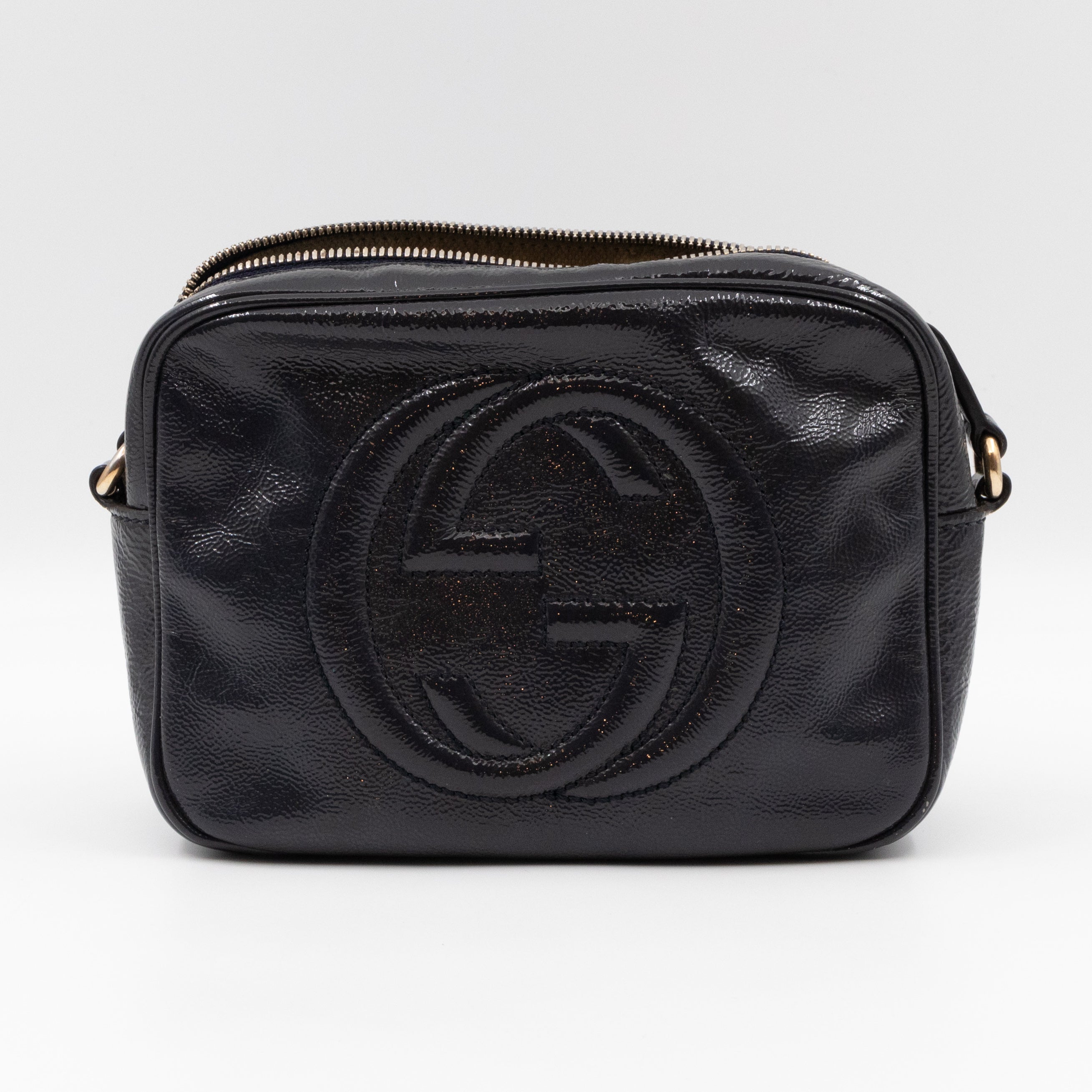 Disco Soho Dark Blue Patent Leather