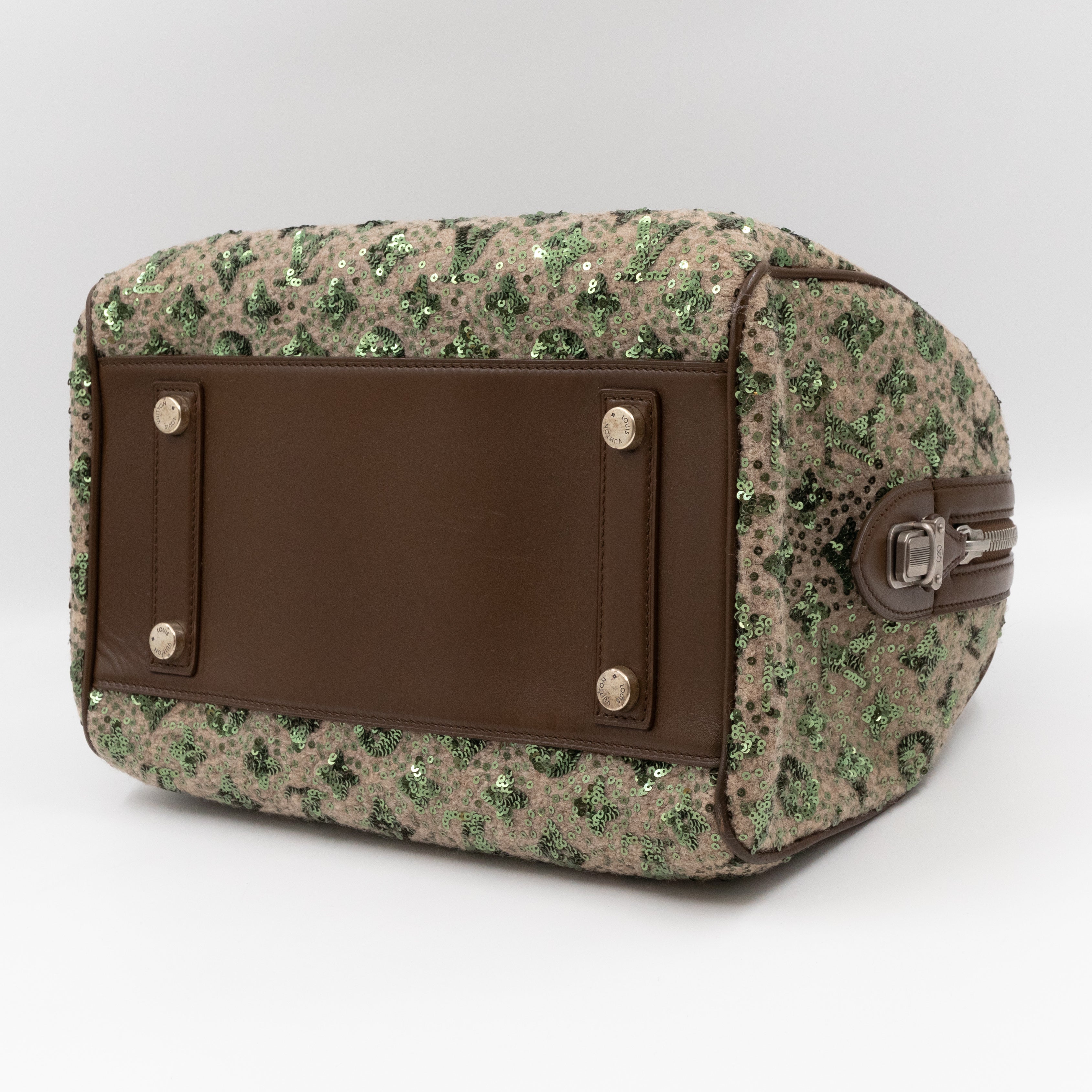 Sunshine Express Speedy 30 Monogram Sequin Green