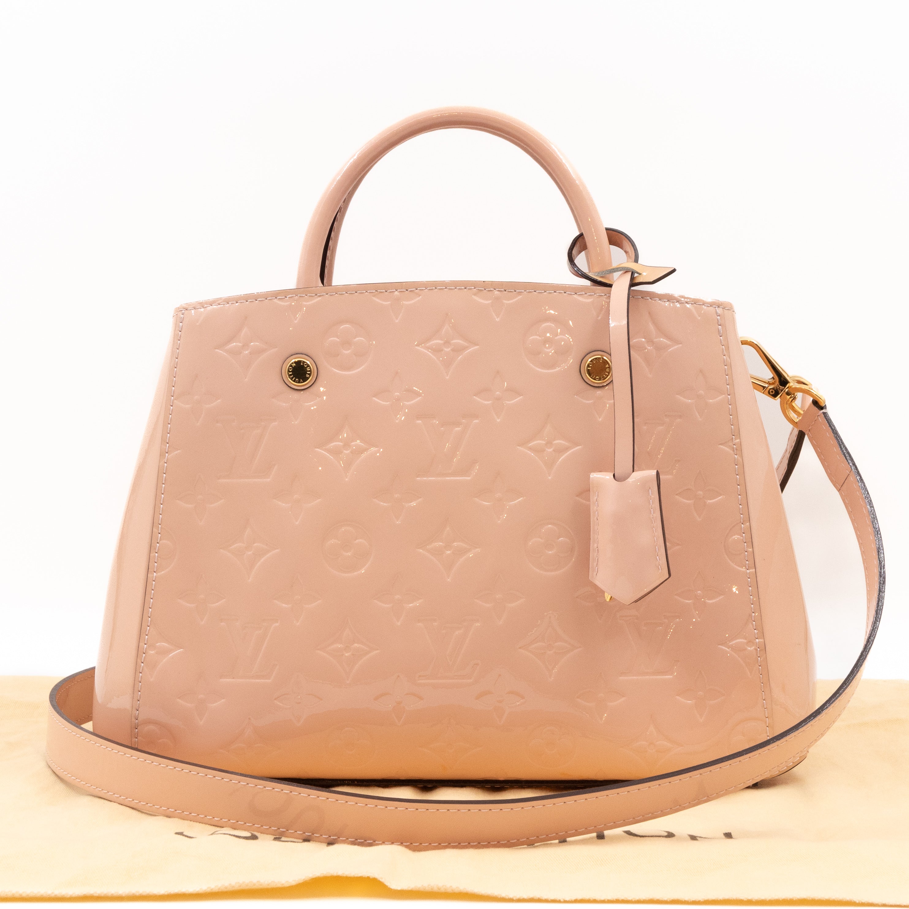 Louis Vuitton Montaigne BB Rose Ballerine Vernis – Queen Station