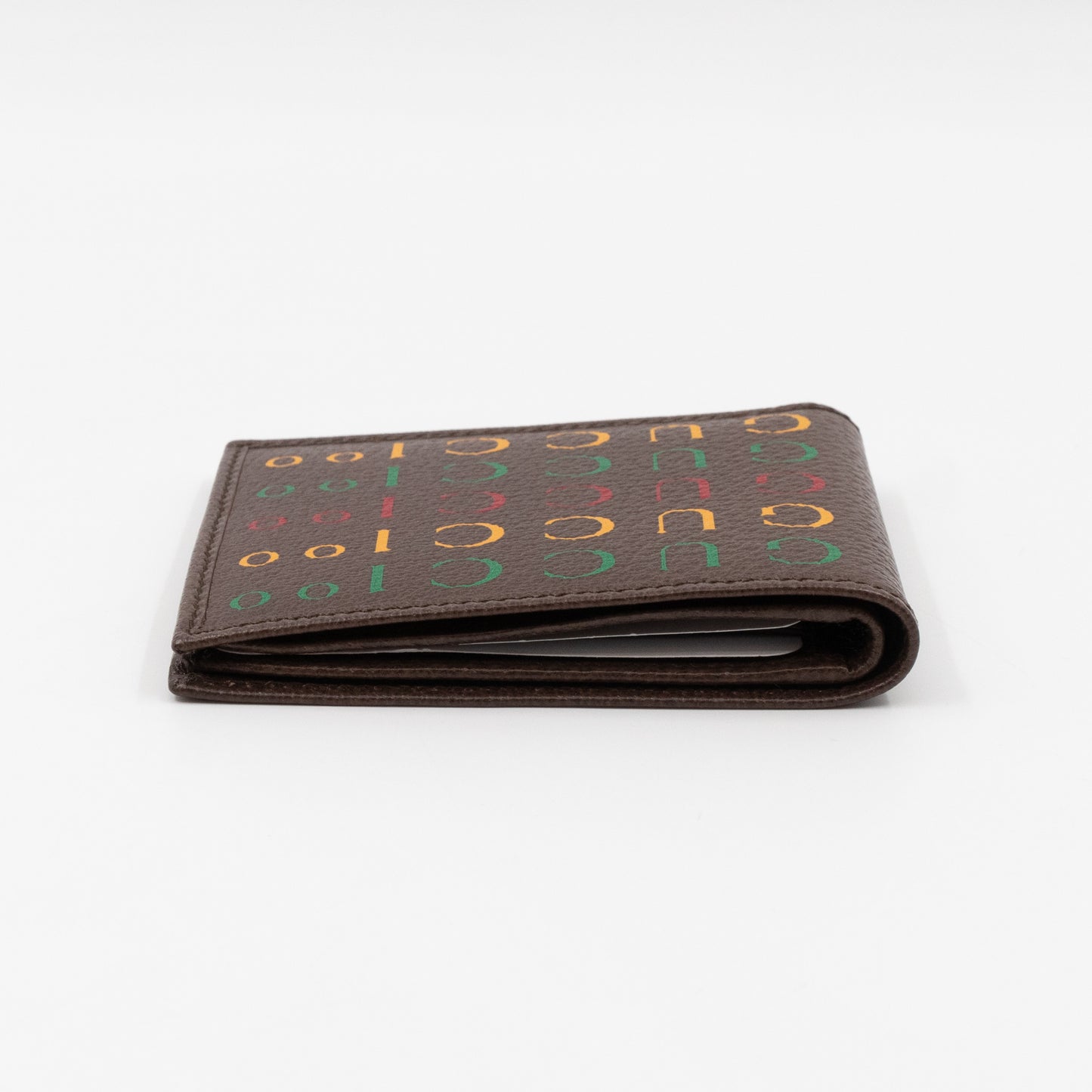 Gucci 100 Bi-Fold Wallet Brown Leather
