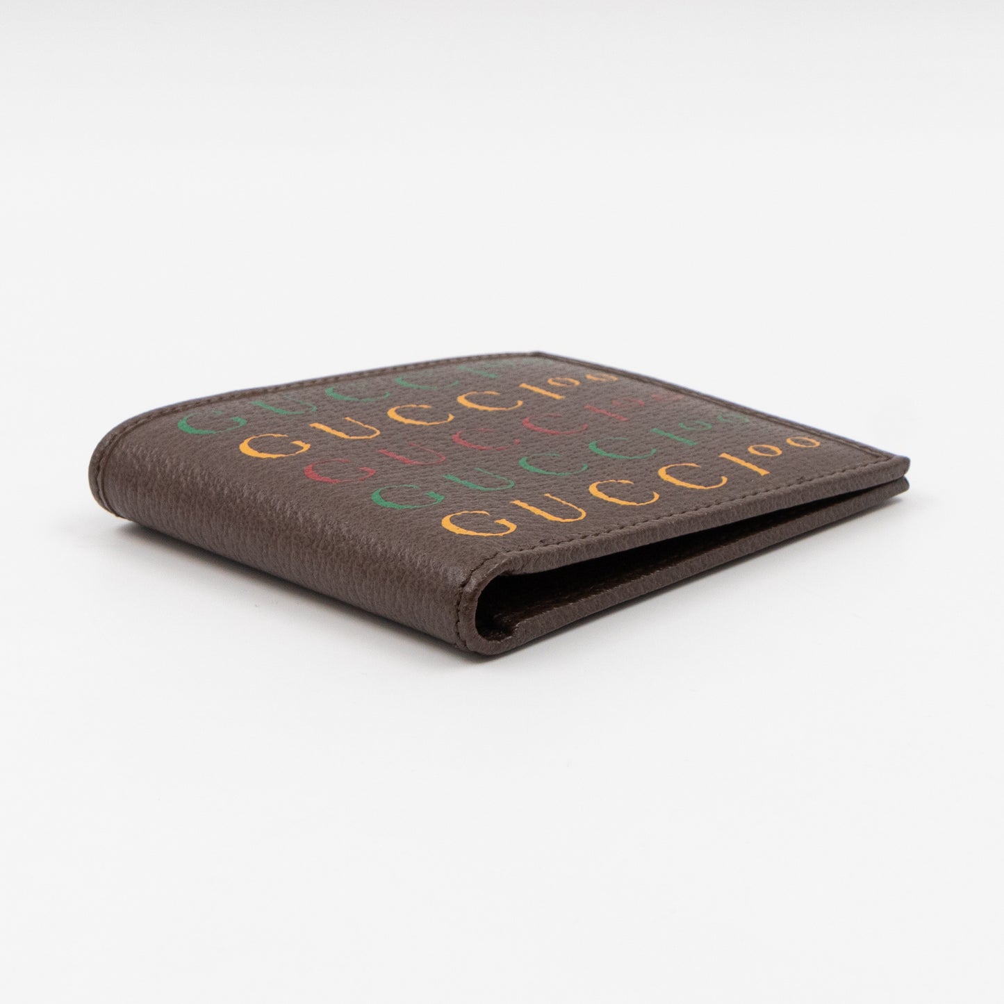 Gucci 100 Bi-Fold Wallet Brown Leather