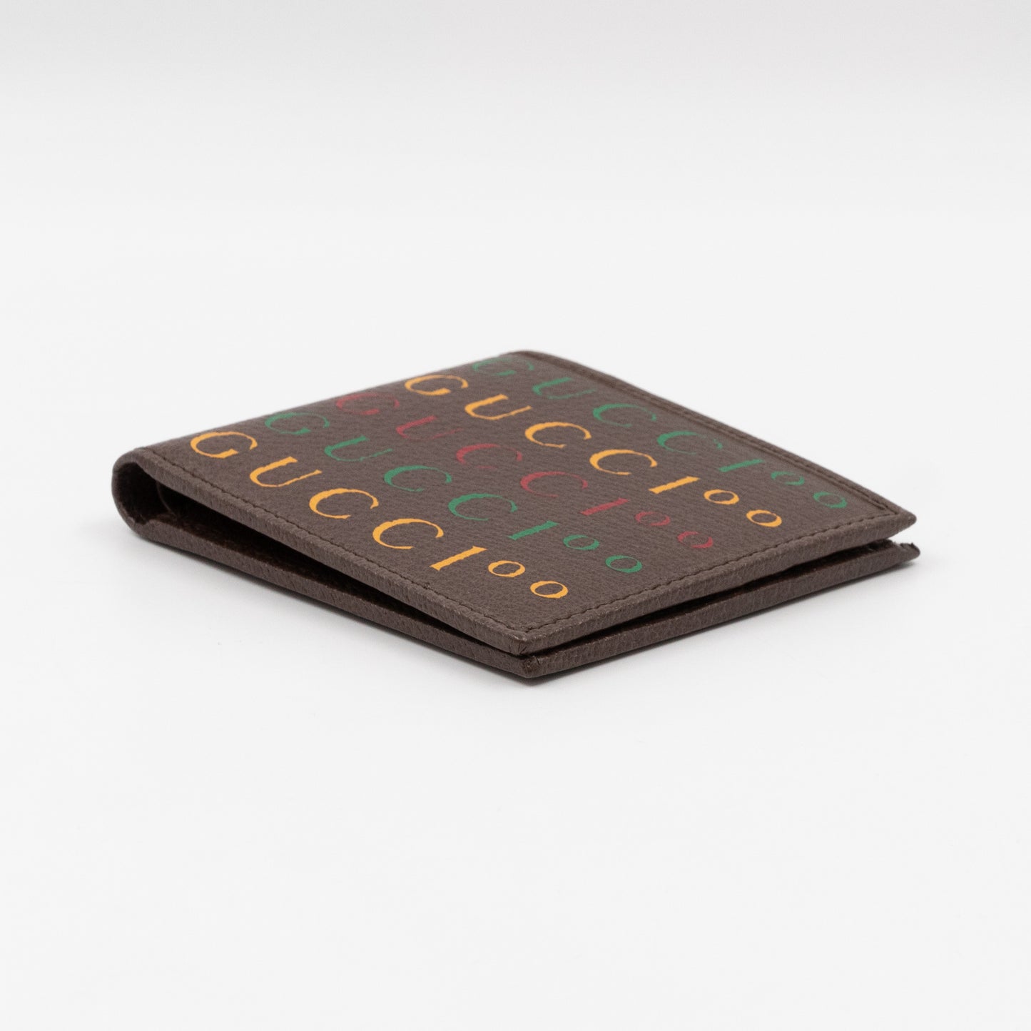 Gucci 100 Bi-Fold Wallet Brown Leather