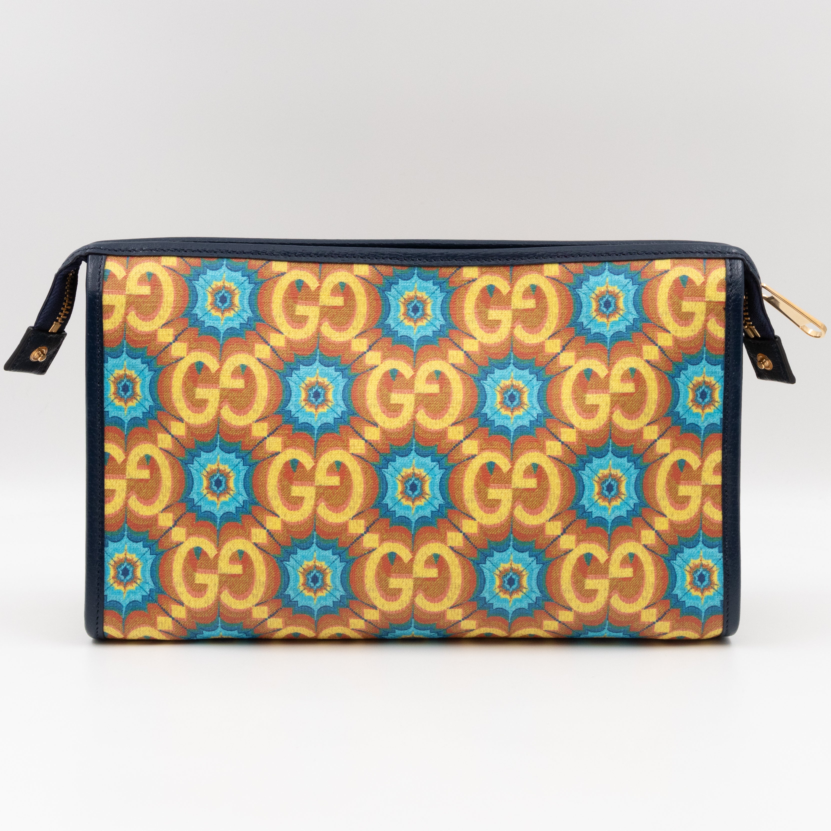 Gucci 100 Pouch Supreme Kaleidoscope Calfskin Leather