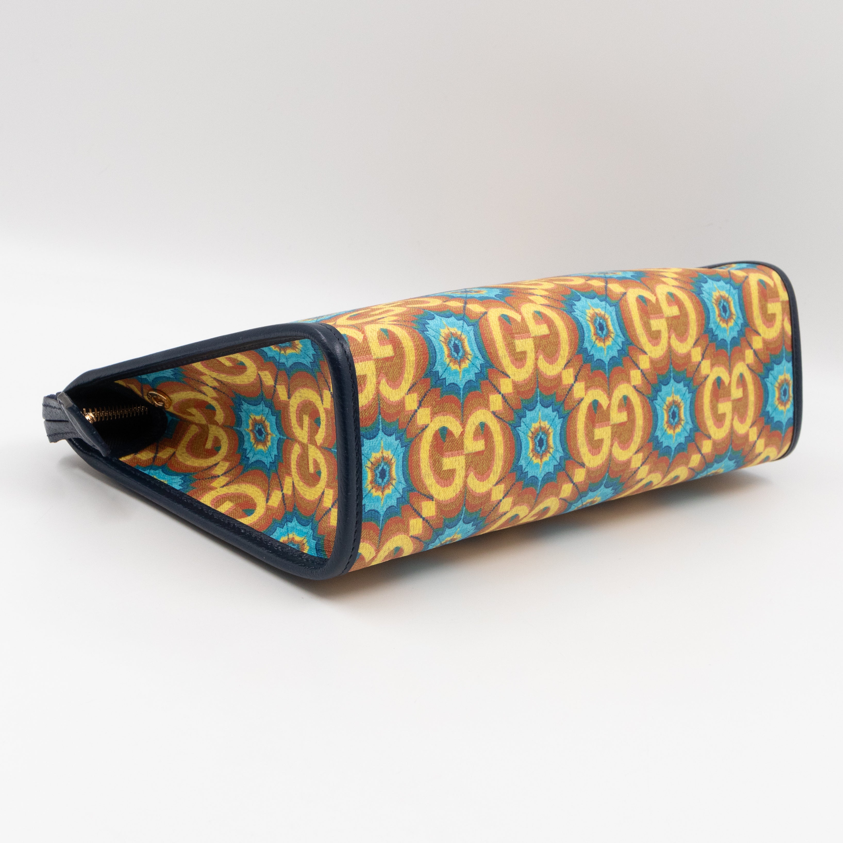 Gucci 100 Pouch Supreme Kaleidoscope Calfskin Leather